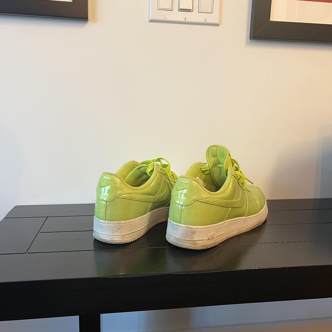 Nike Air Force 1 sneaker Beautiful neon green, - Depop