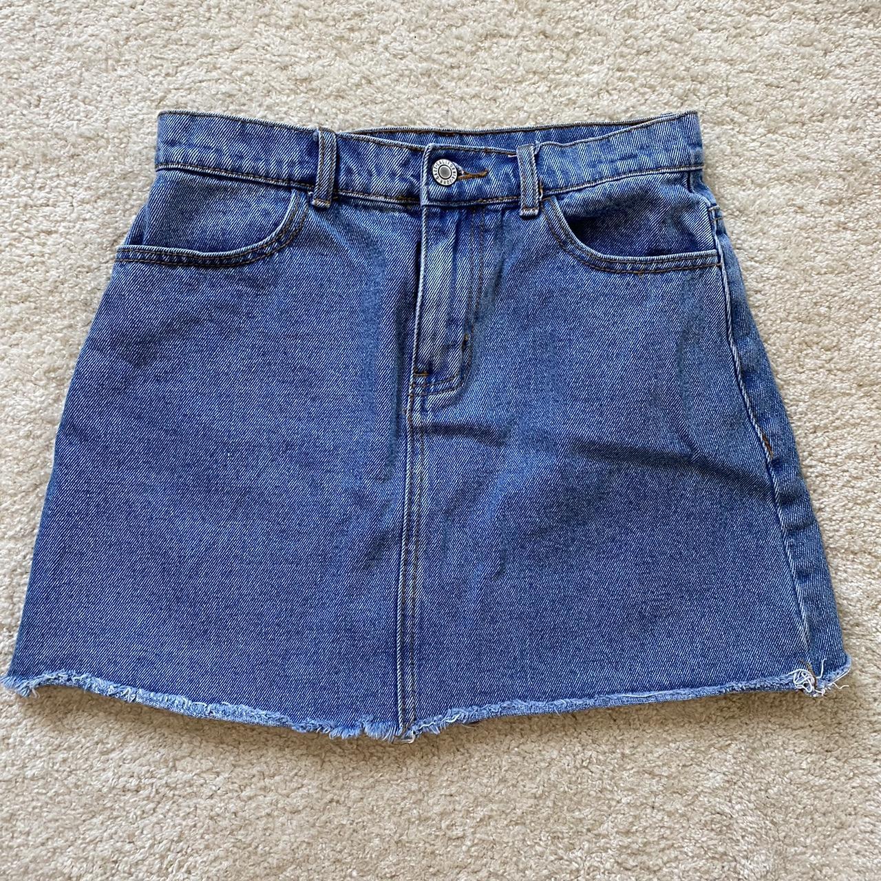 Brandy melville denim mini skirt - rare find - Depop