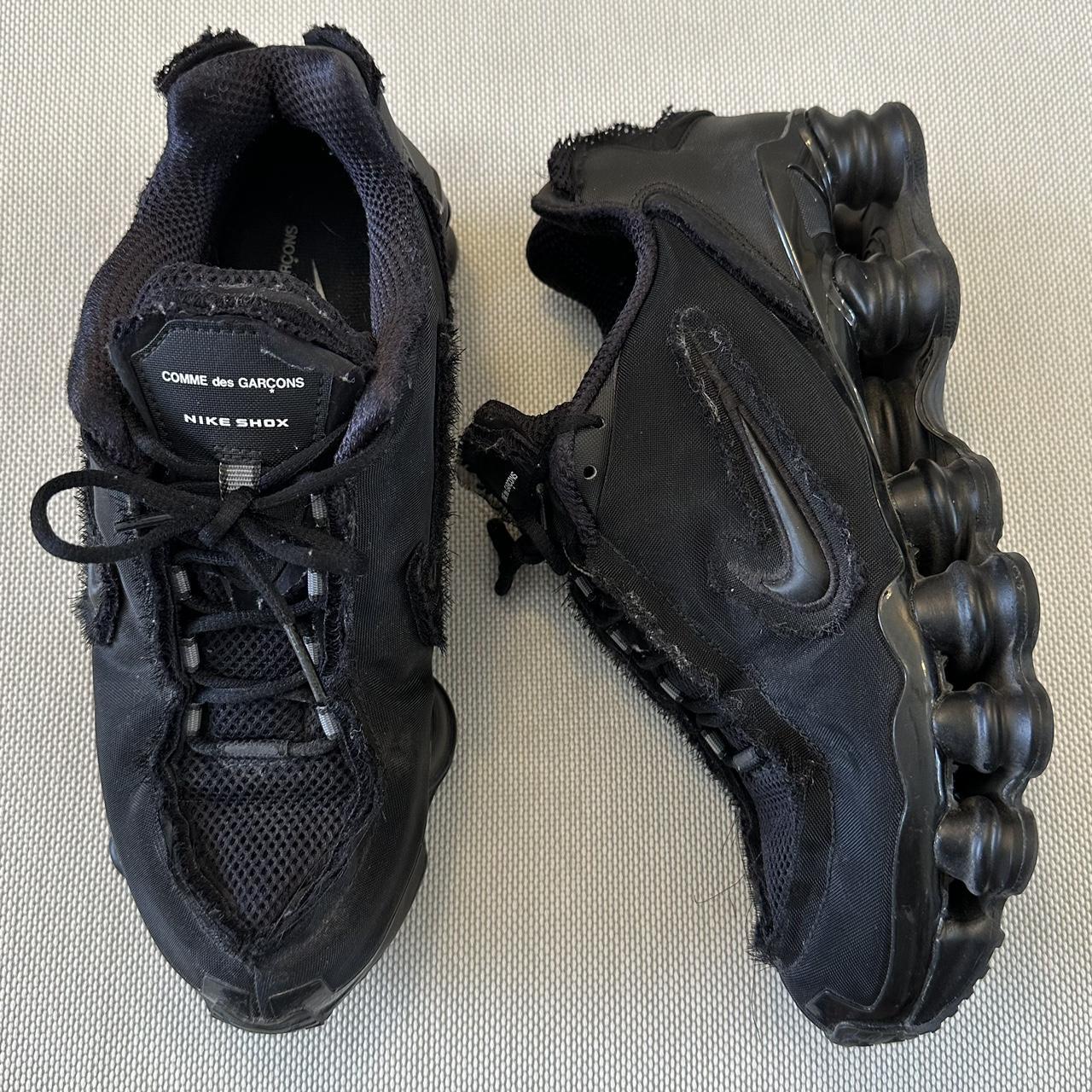nike shox comme des garcons black
