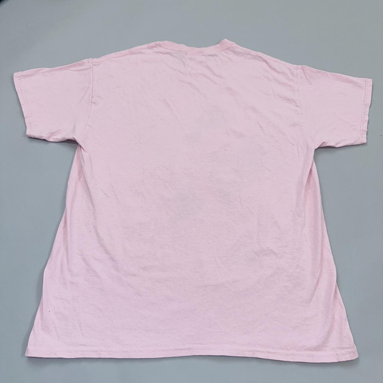 OMOCAT Men's Pink and White T-shirt (4)
