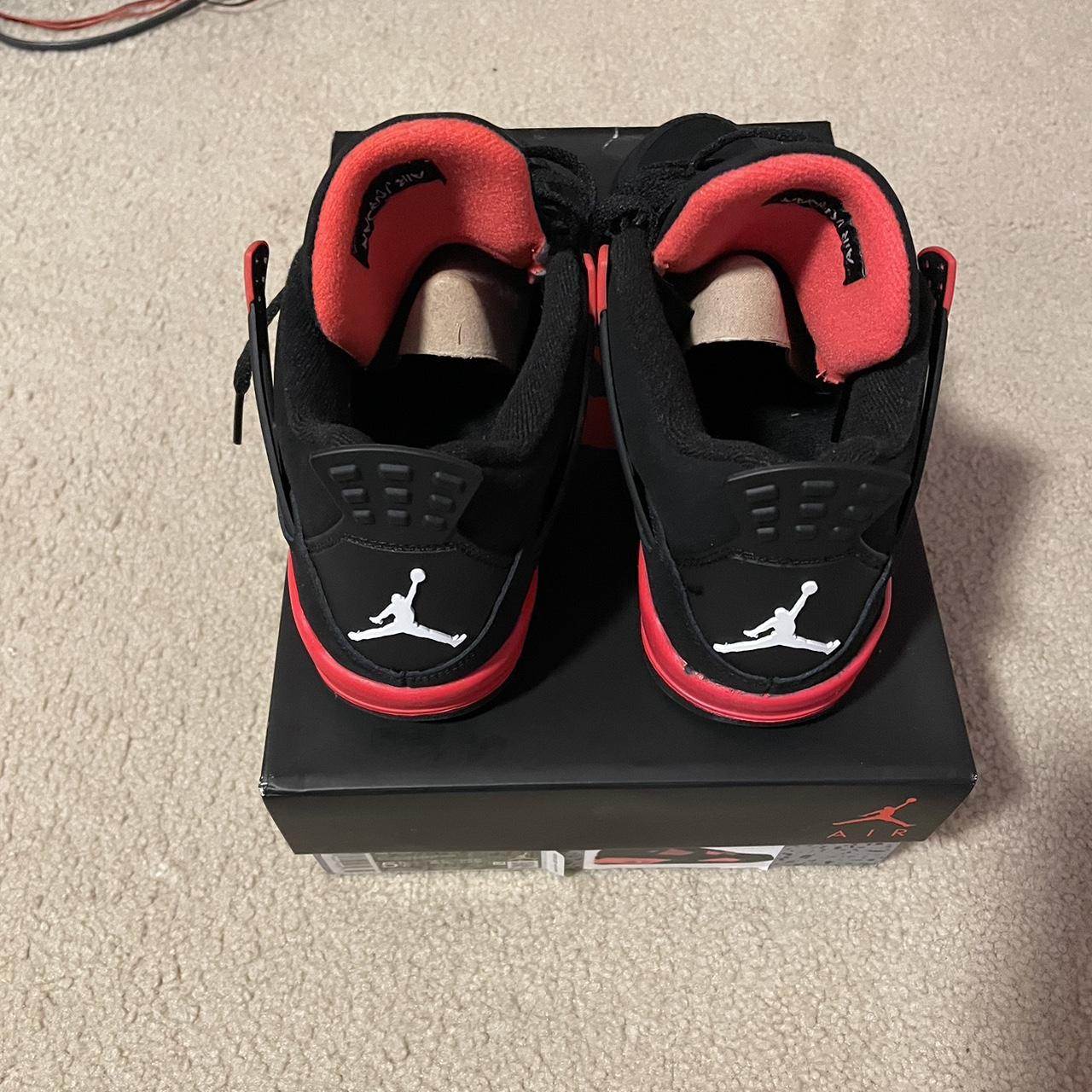 Jordan Black and Red Trainers | Depop