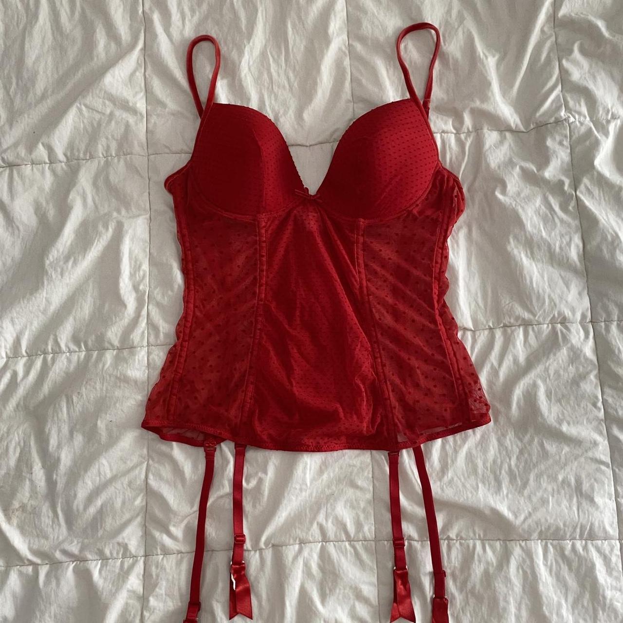intimissimi red lingerie bustier top 🍒💋 red is the... - Depop
