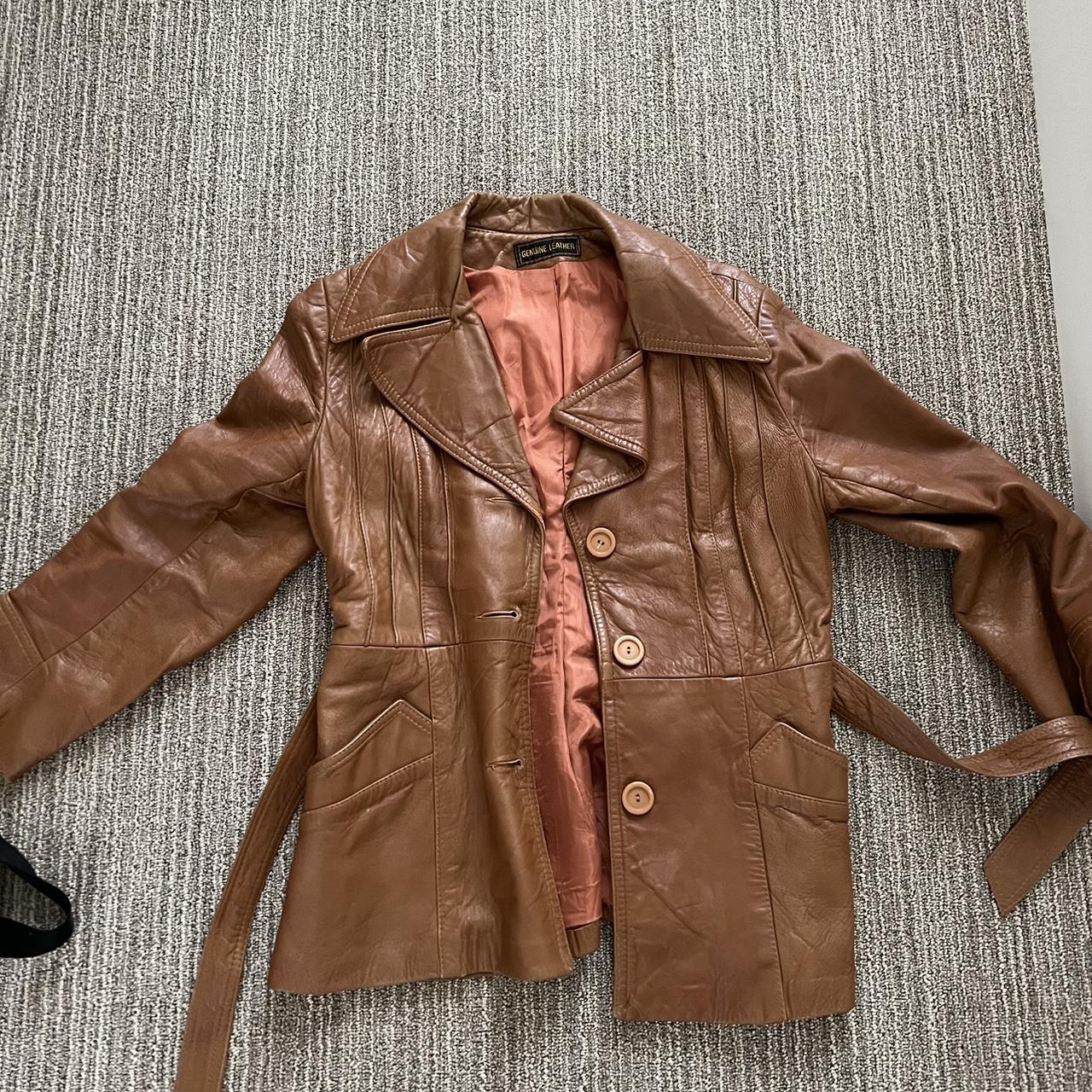 Authentic early 90s sweater jacket Lined with brown - Depop