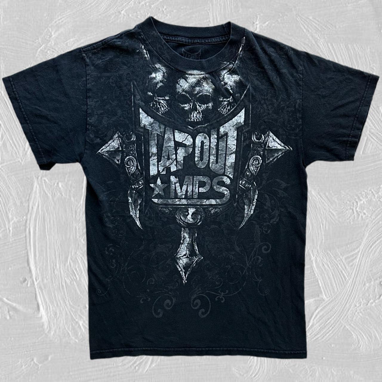 2000s TAPOUT Skull Tee Tapout MPS brand heavy-weight... - Depop