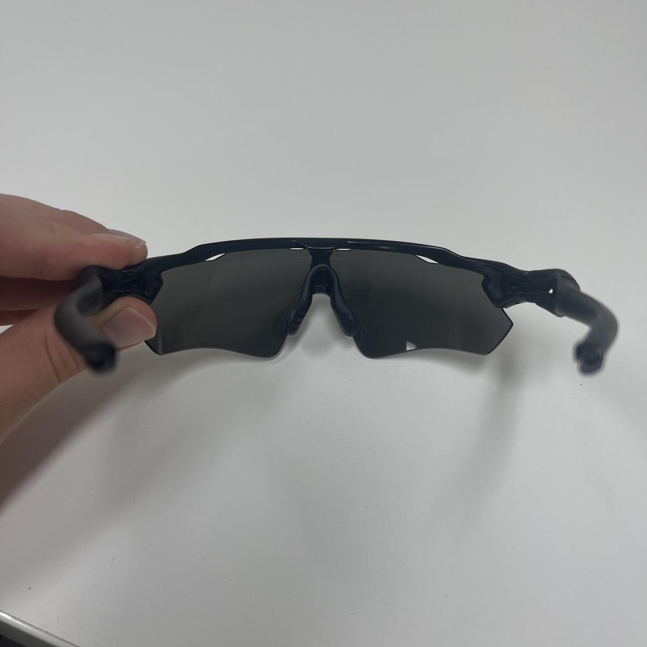 Dope custom Oakley radar EV path all black sunnies. - Depop