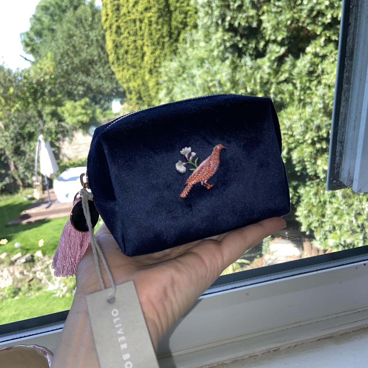 Oliver bonas discount velvet makeup bag