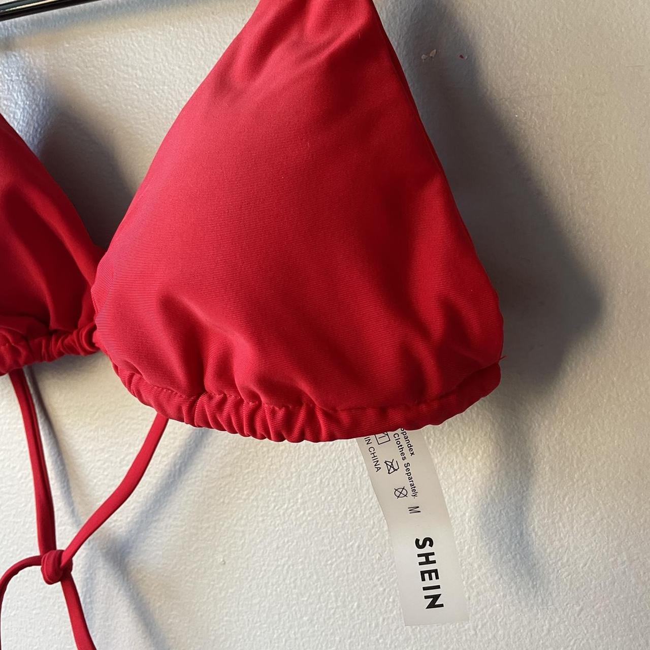 SHEIN Women's Red Bikinis-and-tankini-sets | Depop