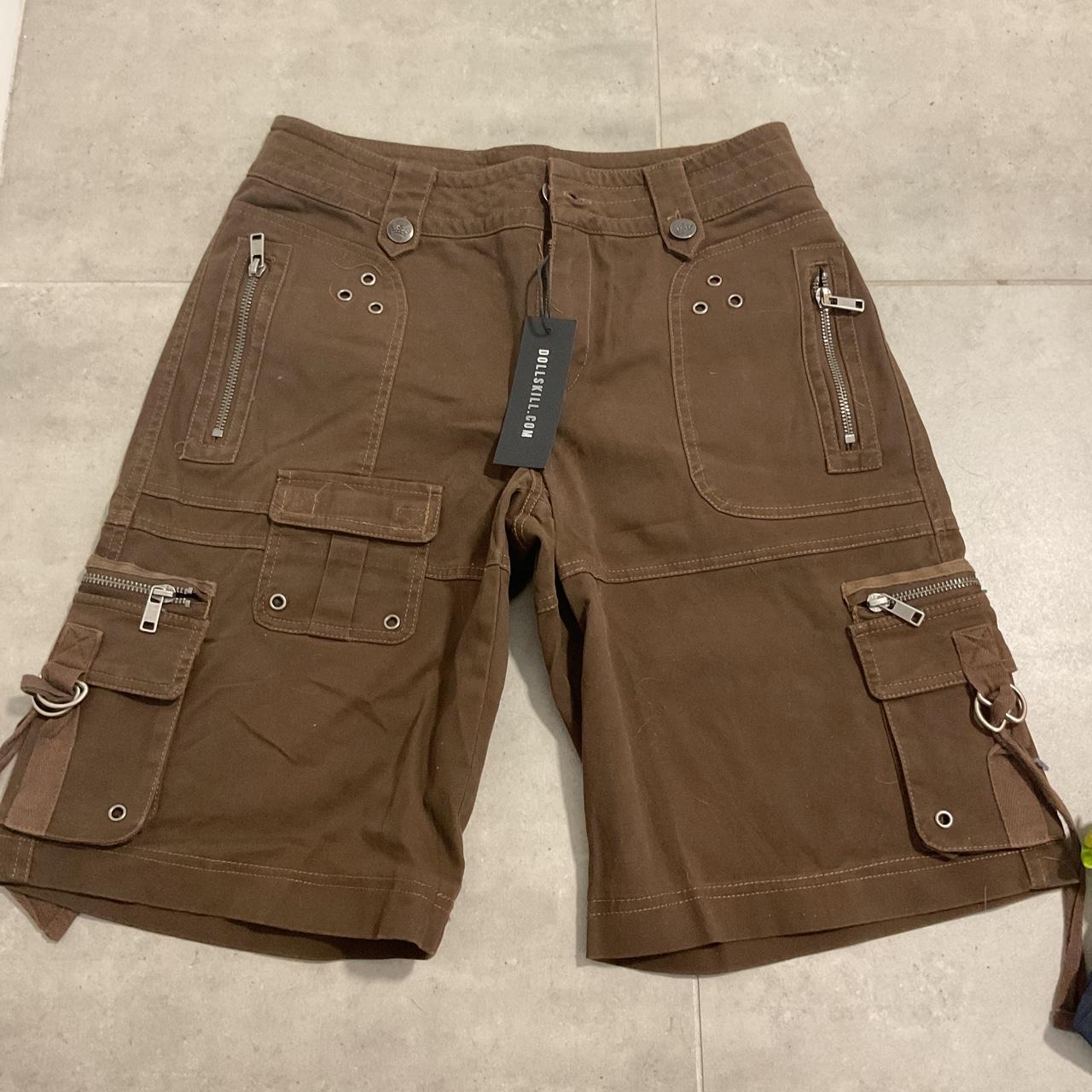 Dolls kill Generation kiss cargo shorts/jorts in... Depop