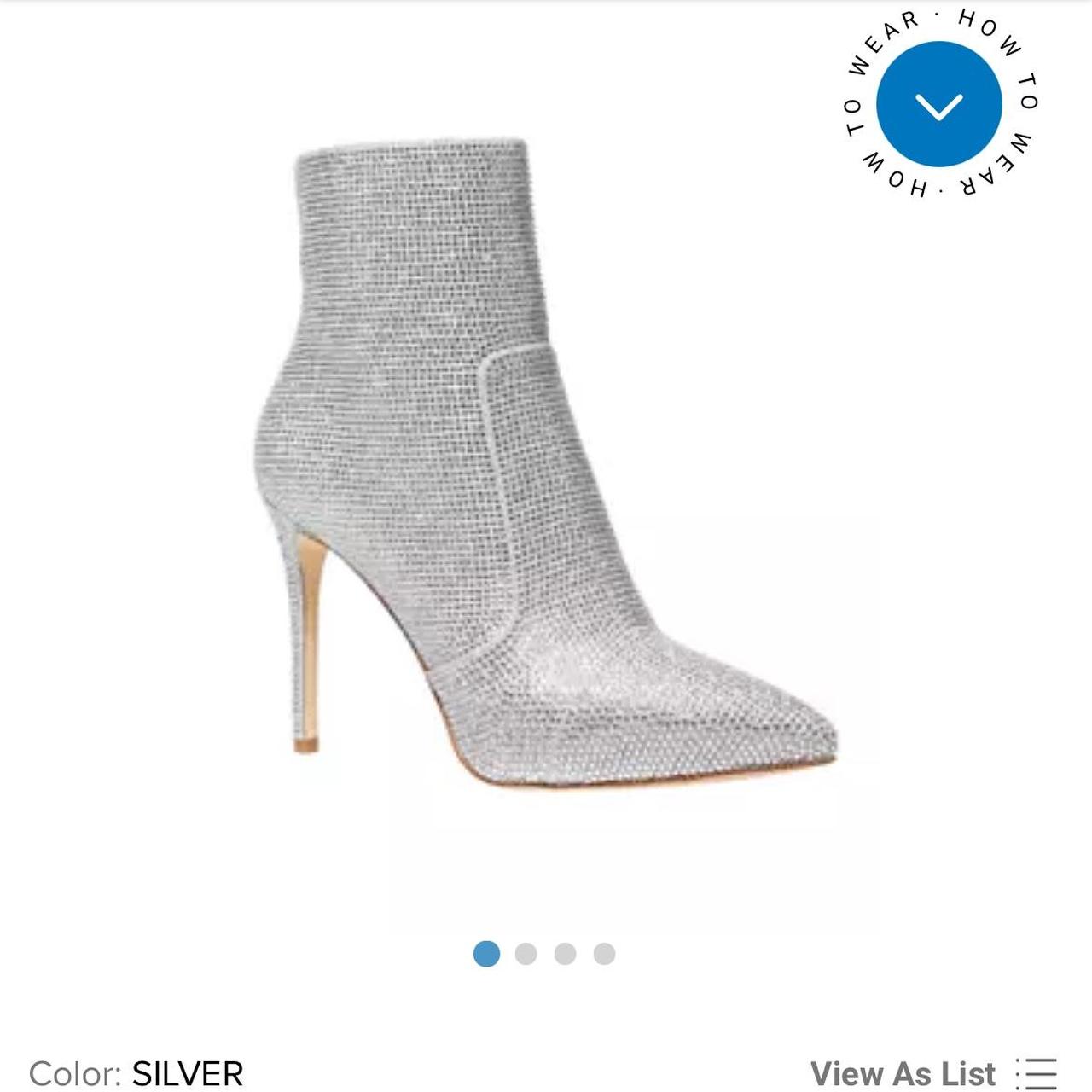 Michael kors silver booties best sale