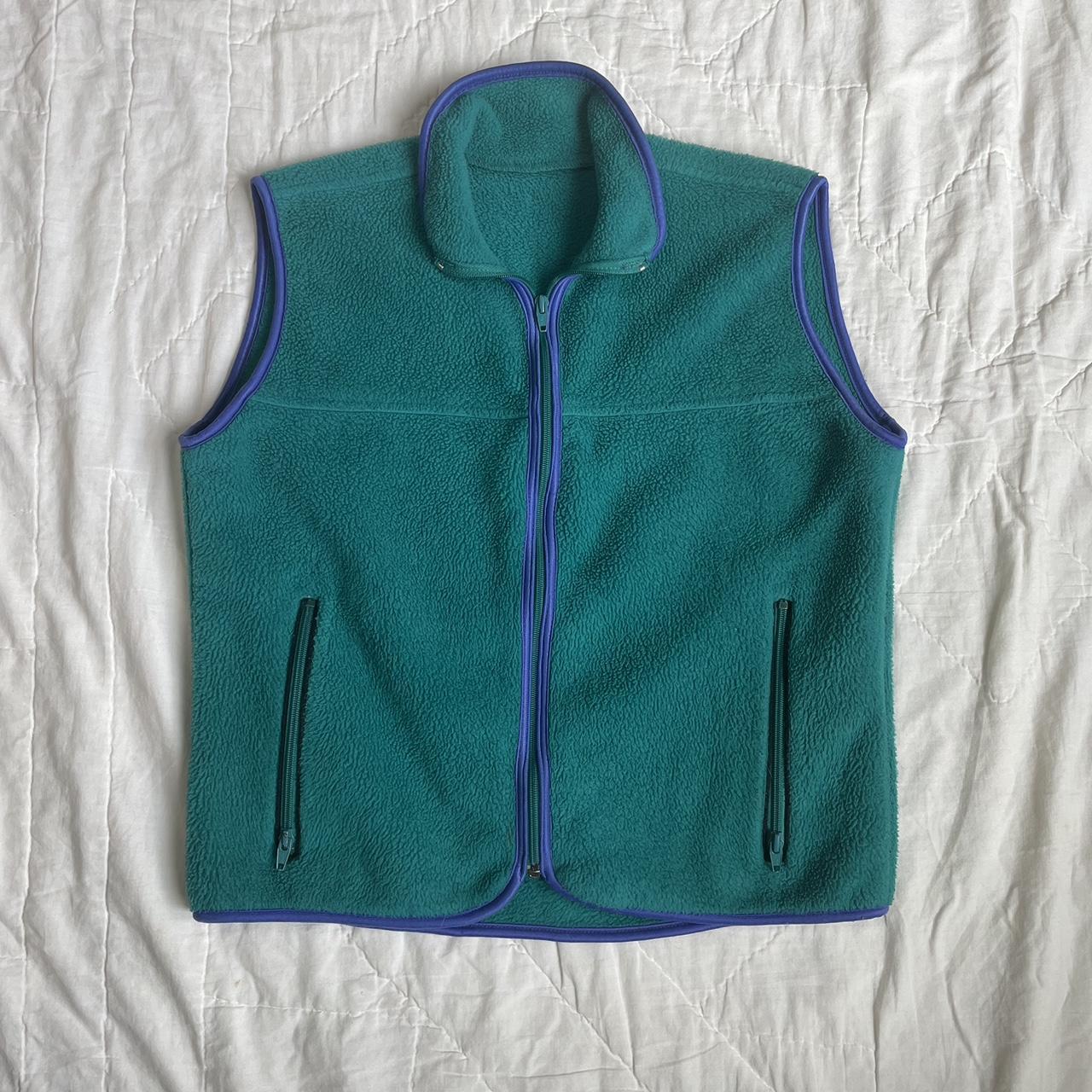 Women's Purple and Green Gilet | Depop