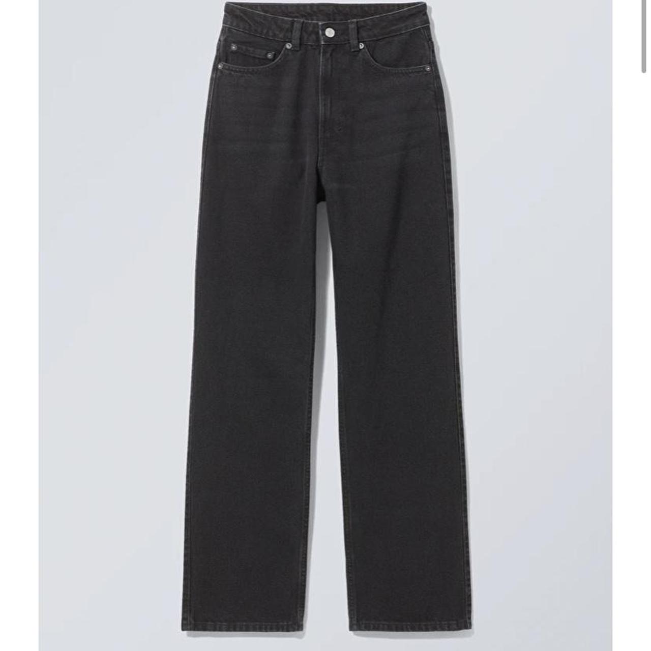 weekday rowe jeans in black waist 25 leg 30 ⭐️ - Depop