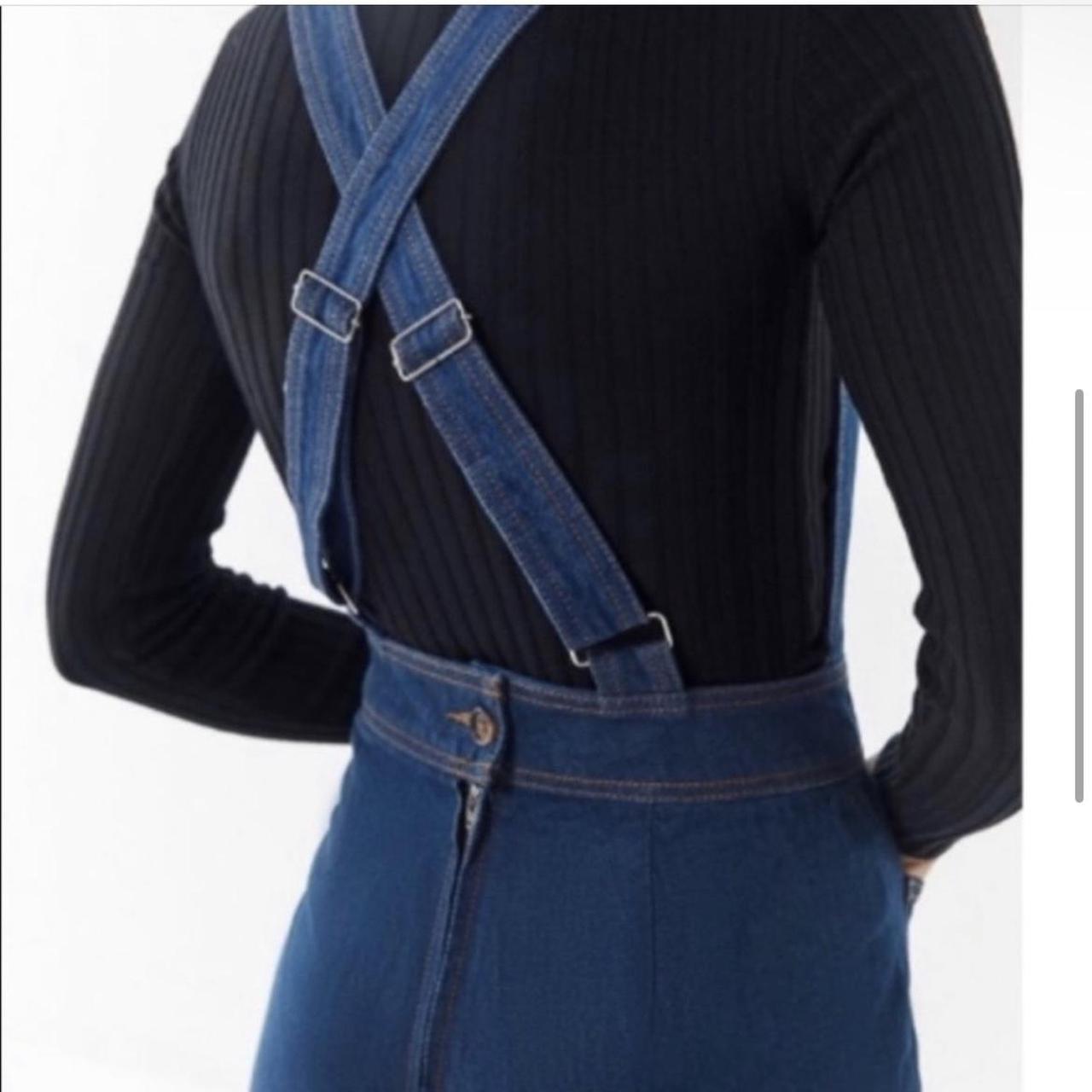 Rare Urban Outfitters Eleanor Plunging 2024 Denim Jumpsuit Rust Retro Size 8