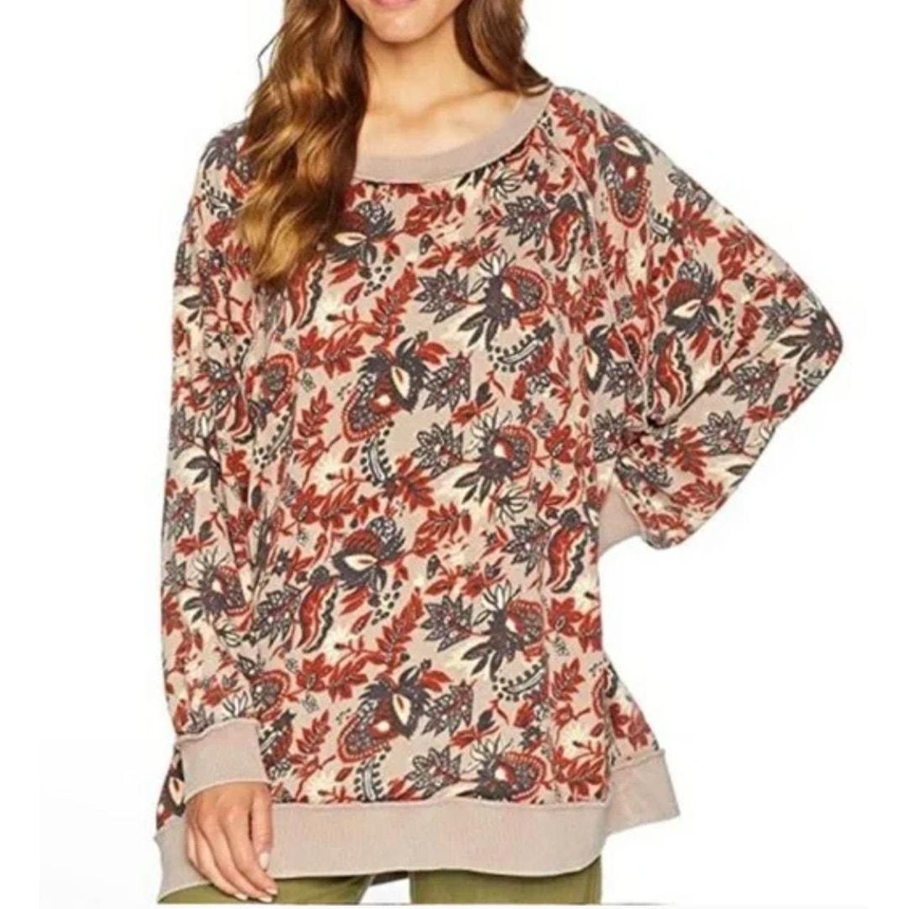 Go on get interchanged floral sweatshirt