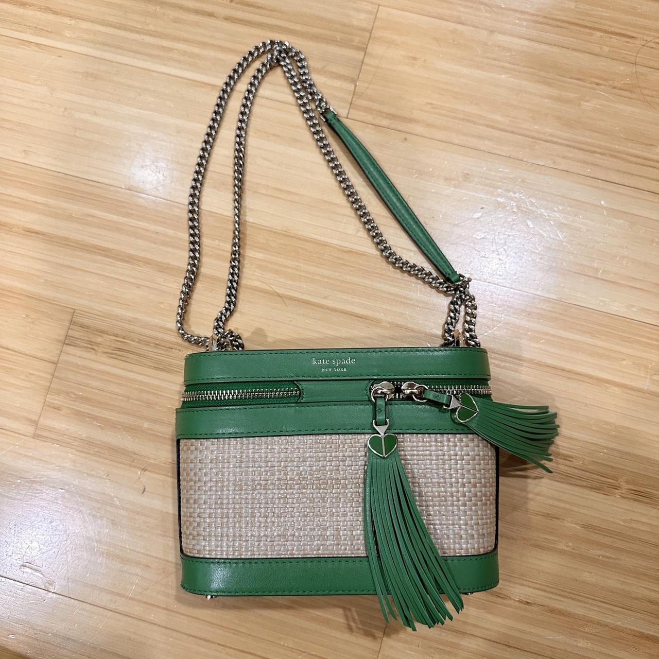 Kate spade rose straw crossbody sale