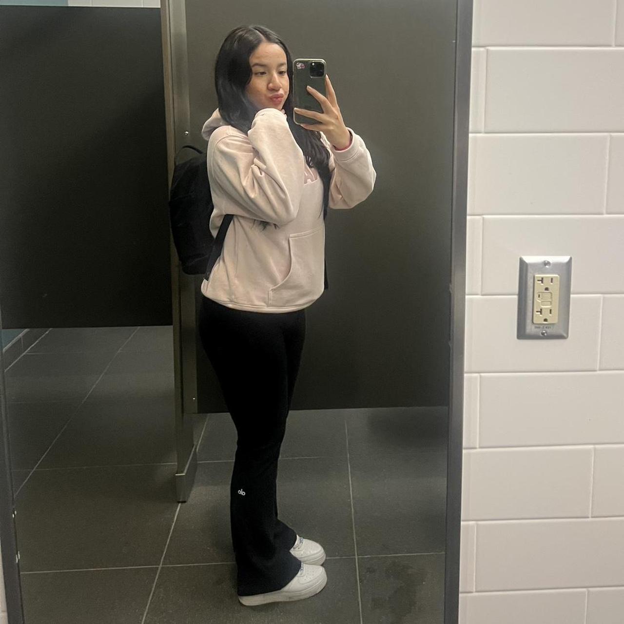 baby pink Aritzia TNA perfect hoodie. worn 3x max,... Depop