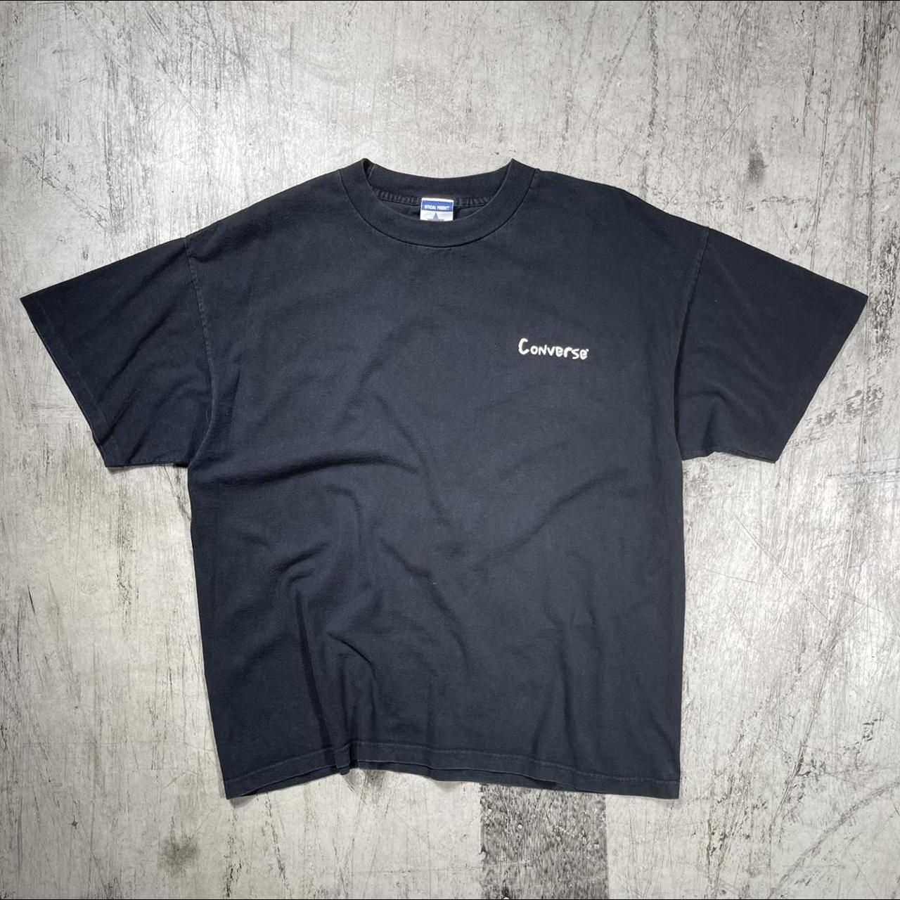 Vintage Converse Badketball t-shirt Flaw... - Depop