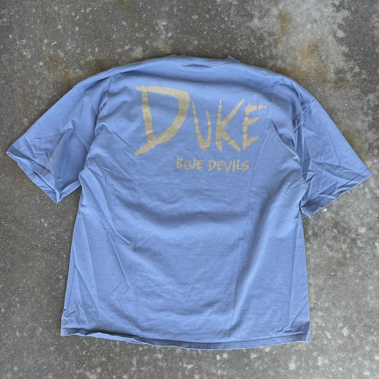 Duke Men's Blue and Tan T-shirt