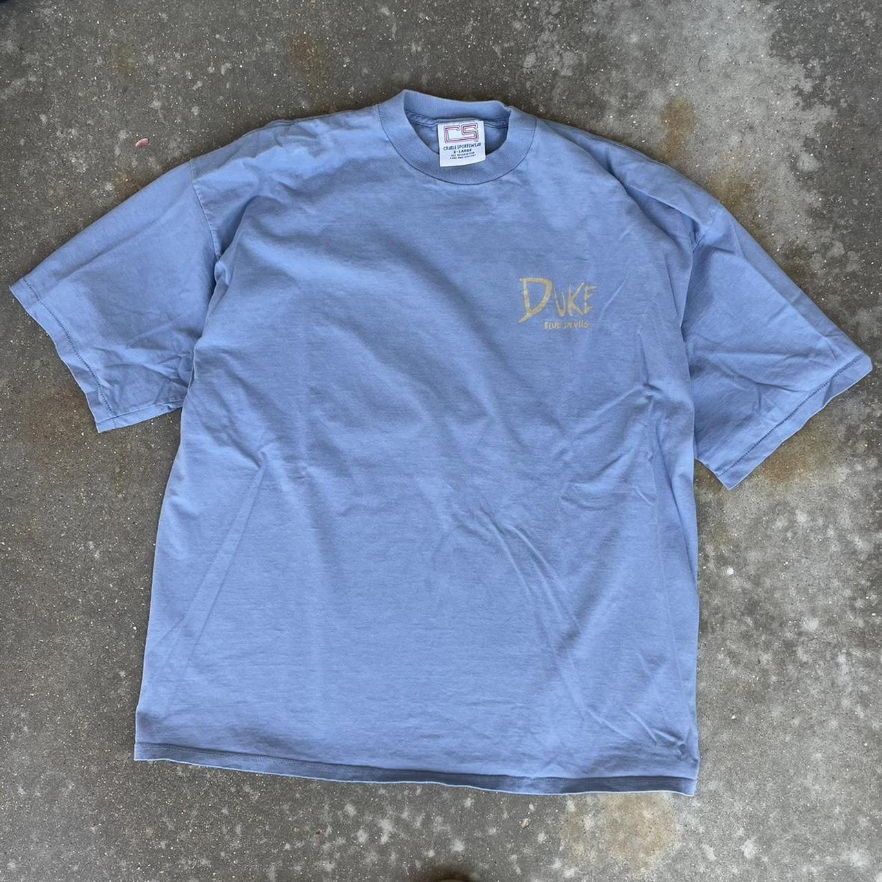Duke Men's Blue and Tan T-shirt (2)