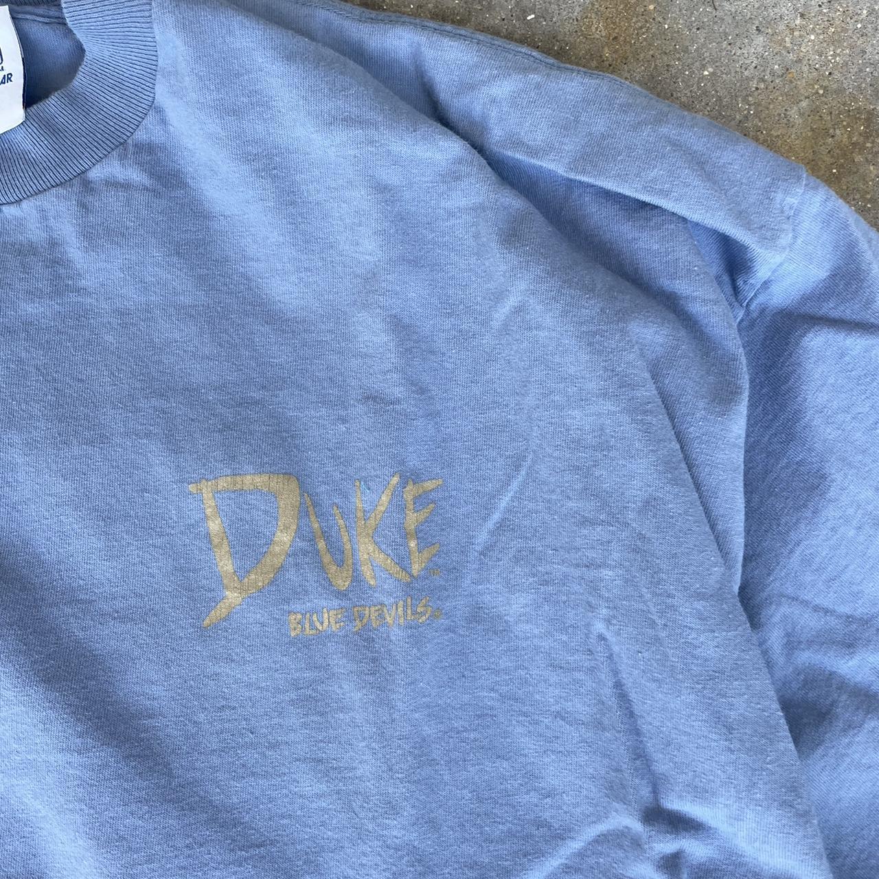 Duke Men's Blue and Tan T-shirt (4)