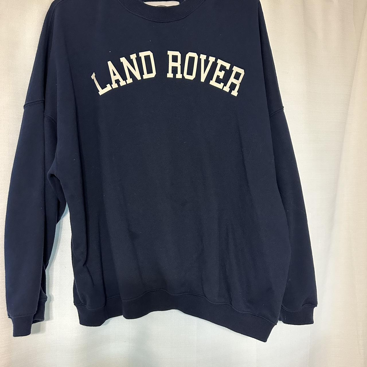 LAND ROVER BY PACSUN NAVY CREWNECK SIZE S Depop