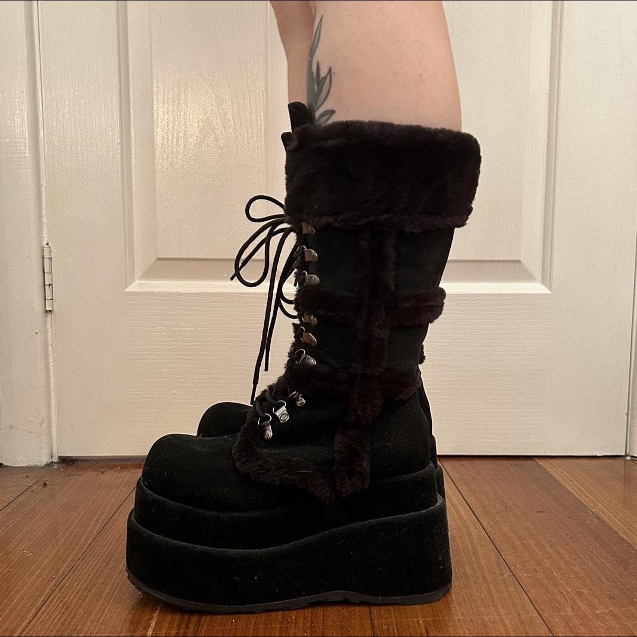 demonia bear 104 platform ankle boot