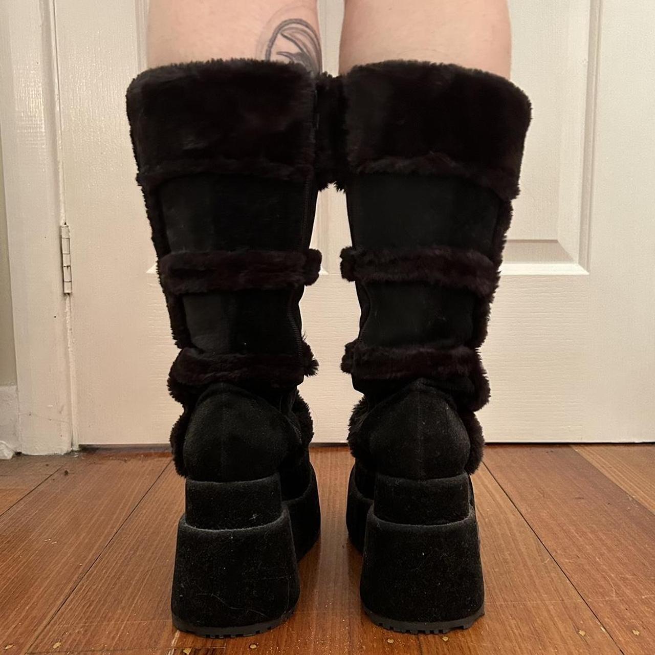 demonia bear 104 platform ankle boot