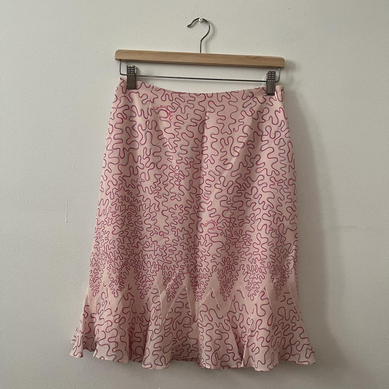 Vintage Escada Slip Skirt Size 38 Sits just above... - Depop