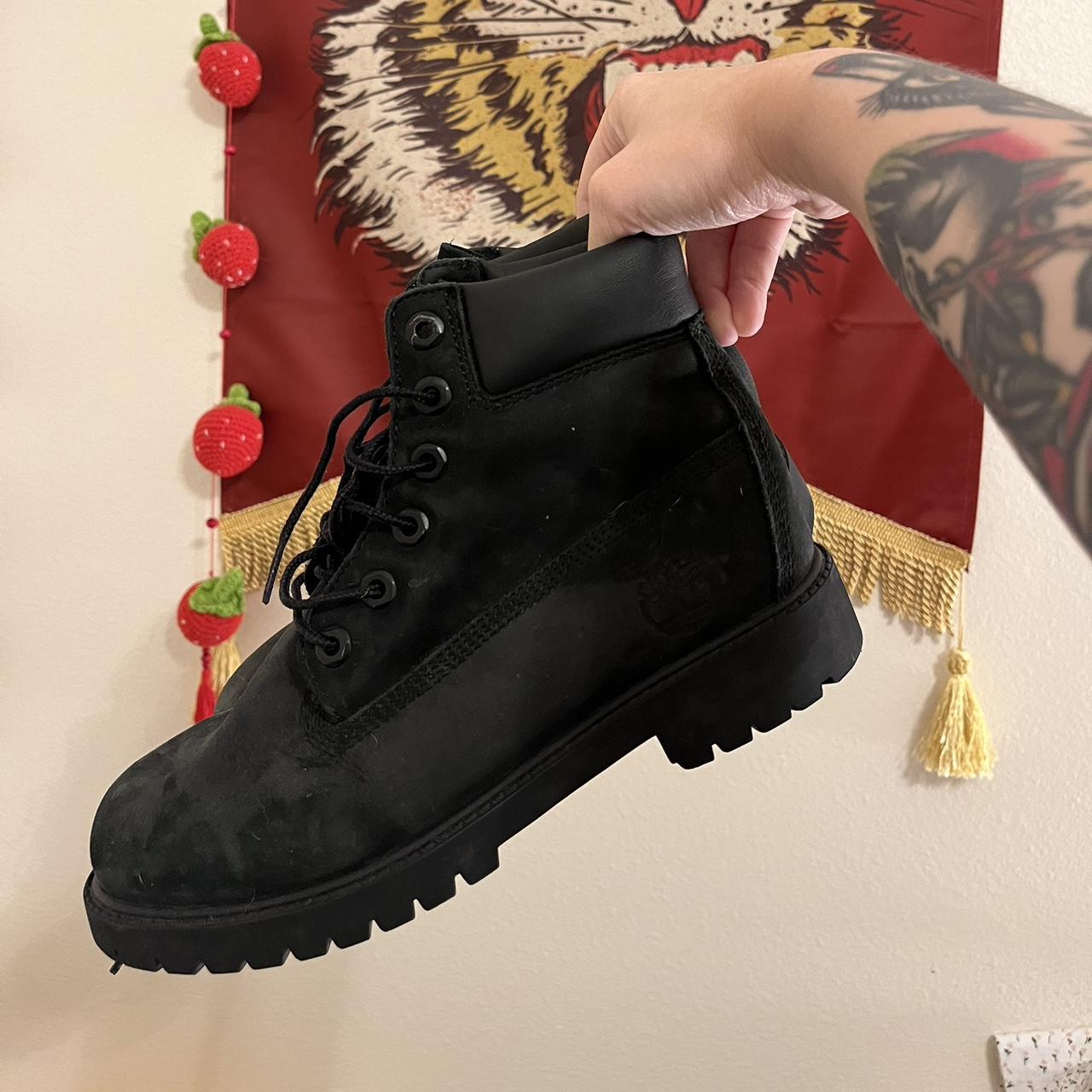 timberland black walking boots