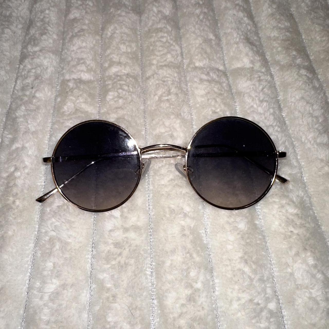 Target Women's Black and Blue Sunglasses Depop