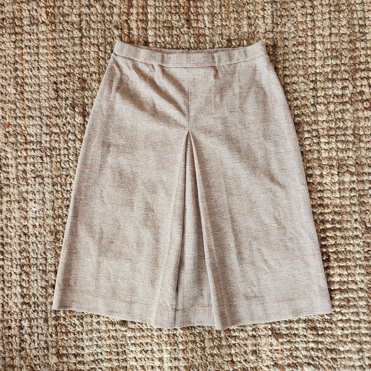 Vtg 70s brown plaid skirt #bfvallbottoms Brown,... - Depop