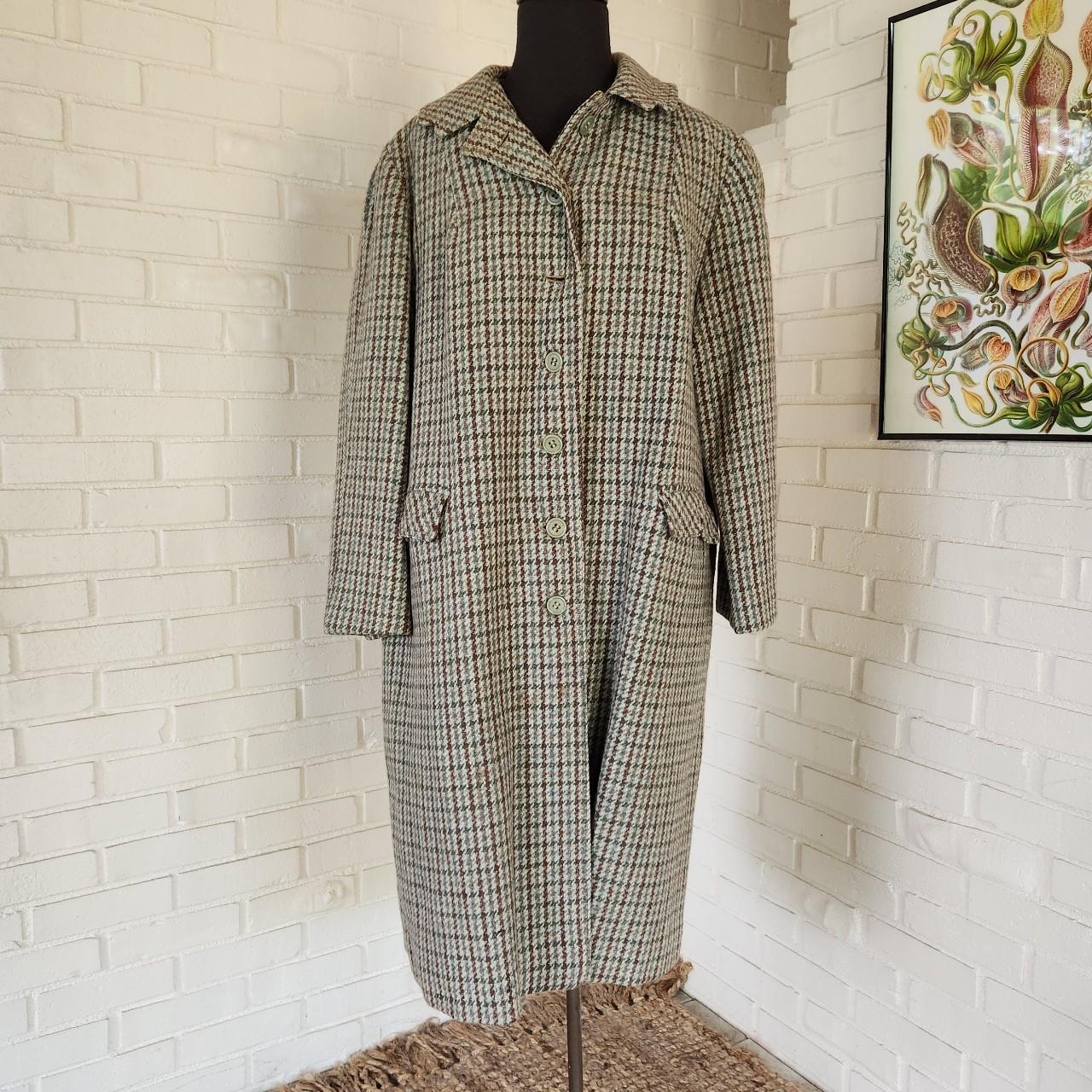 Vtg 60s green tweed wool coat #bfvallouter... - Depop