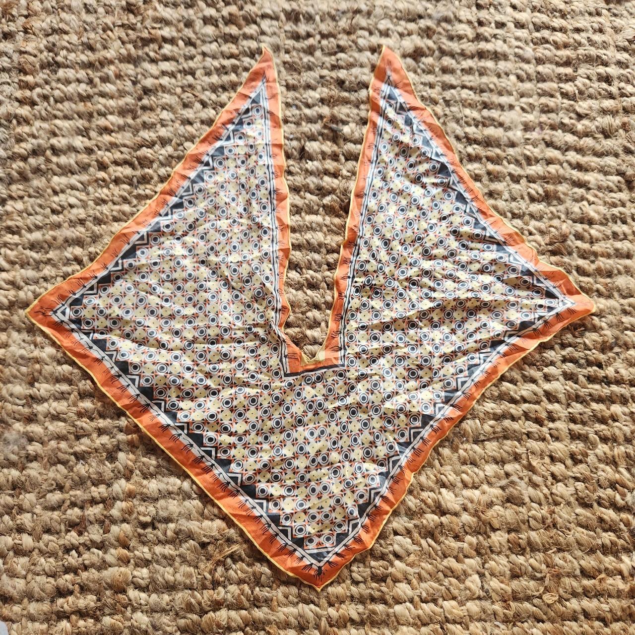 Vtg 40s silk collar scarf Depop