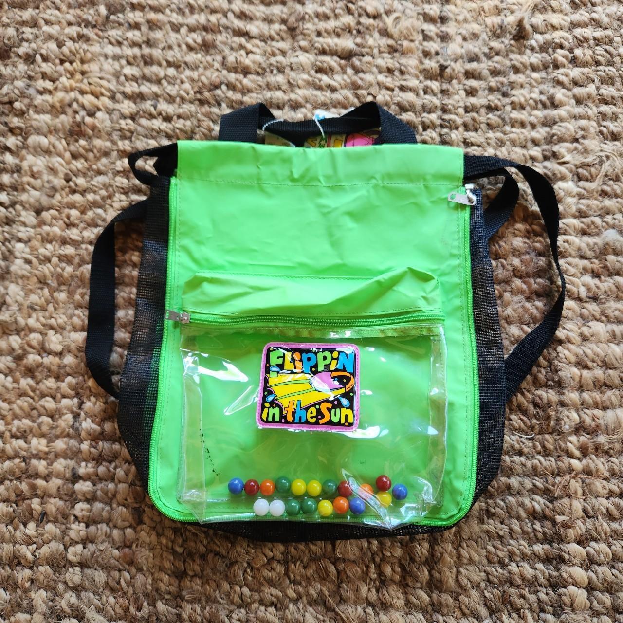 Vtg 90s kids deadstock mini backpack bookbag. Green...