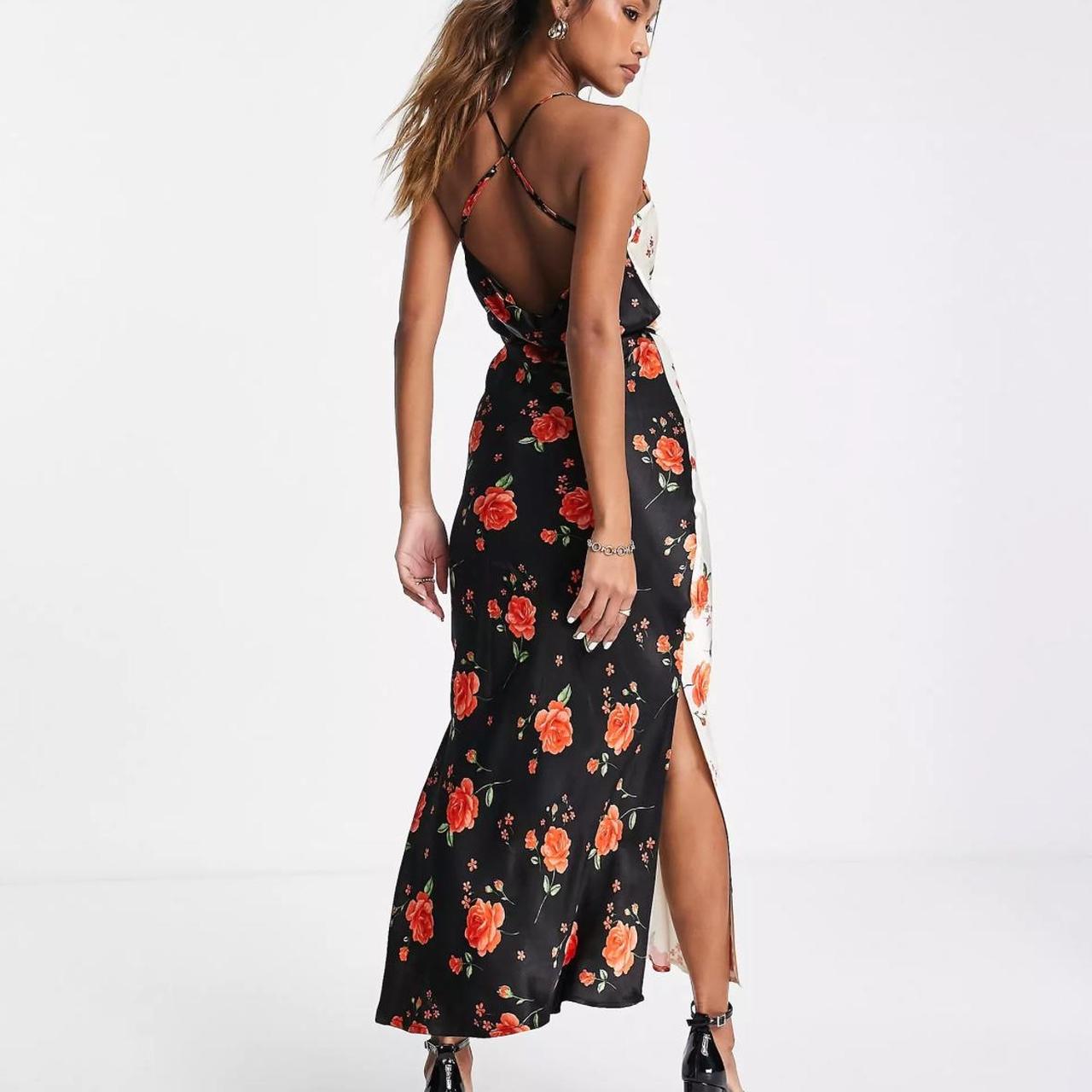 Floral satin slip dress topshop hotsell