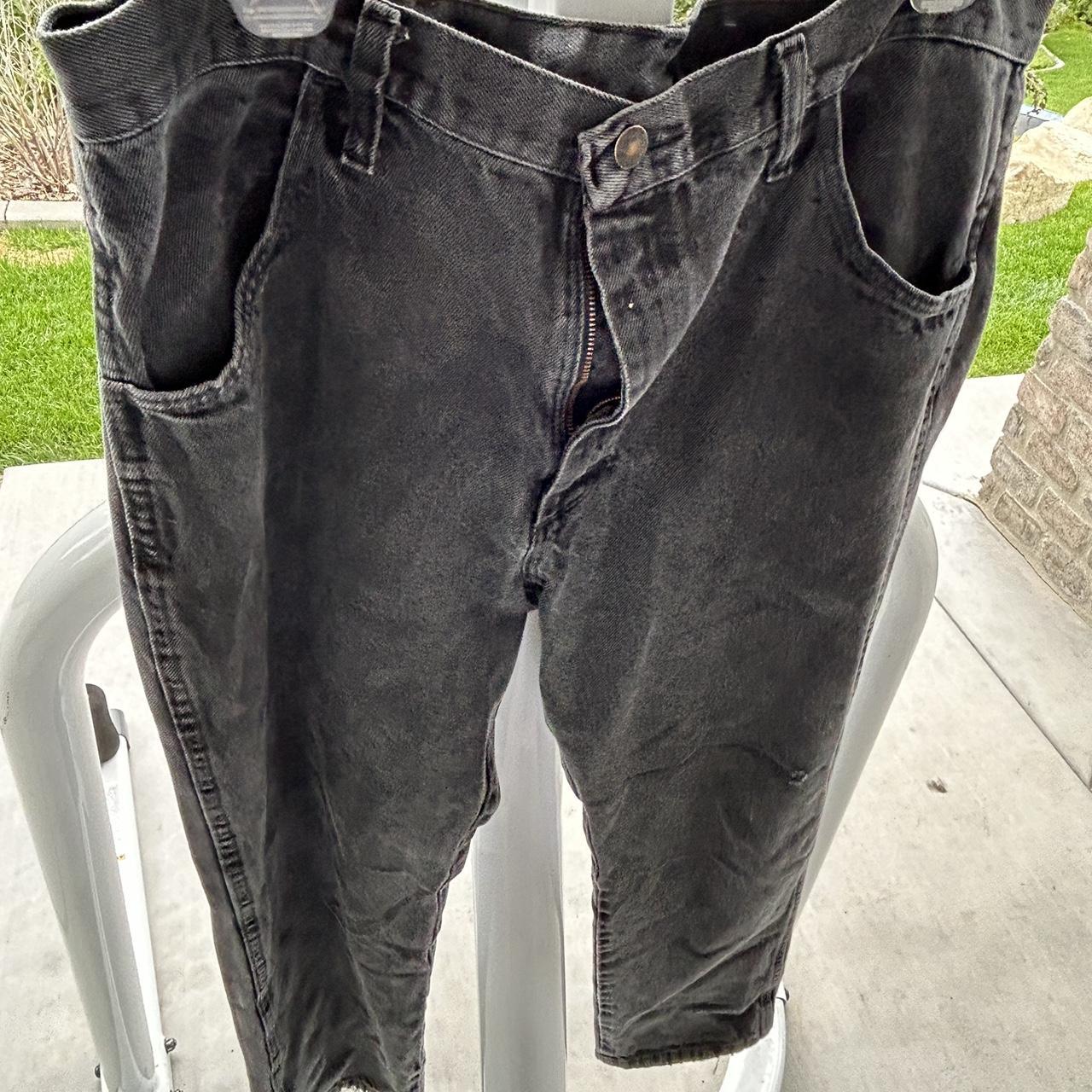 🦾Black/ grey wash rustler jeans size 38/30 but