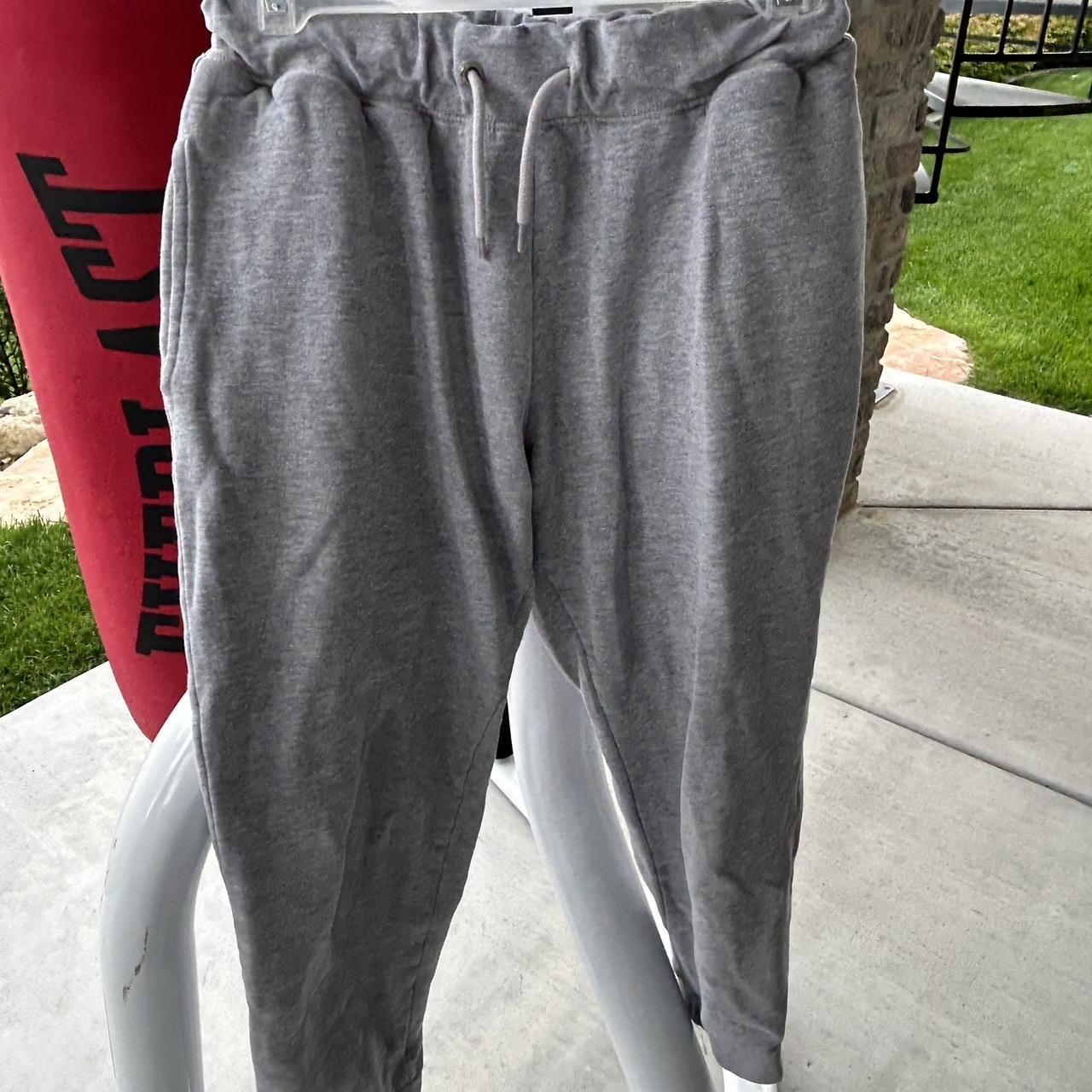 Topman light grey sweatpants with cuffs size small Depop