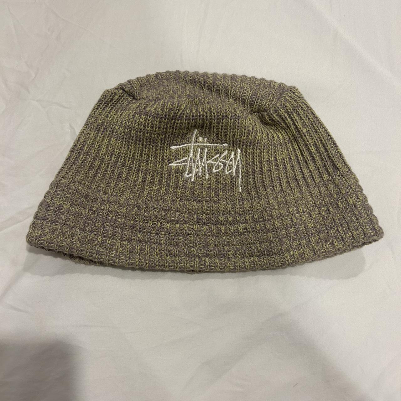 STUSSY mixed yarn knit bucket hat s/m Melange yarn... - Depop