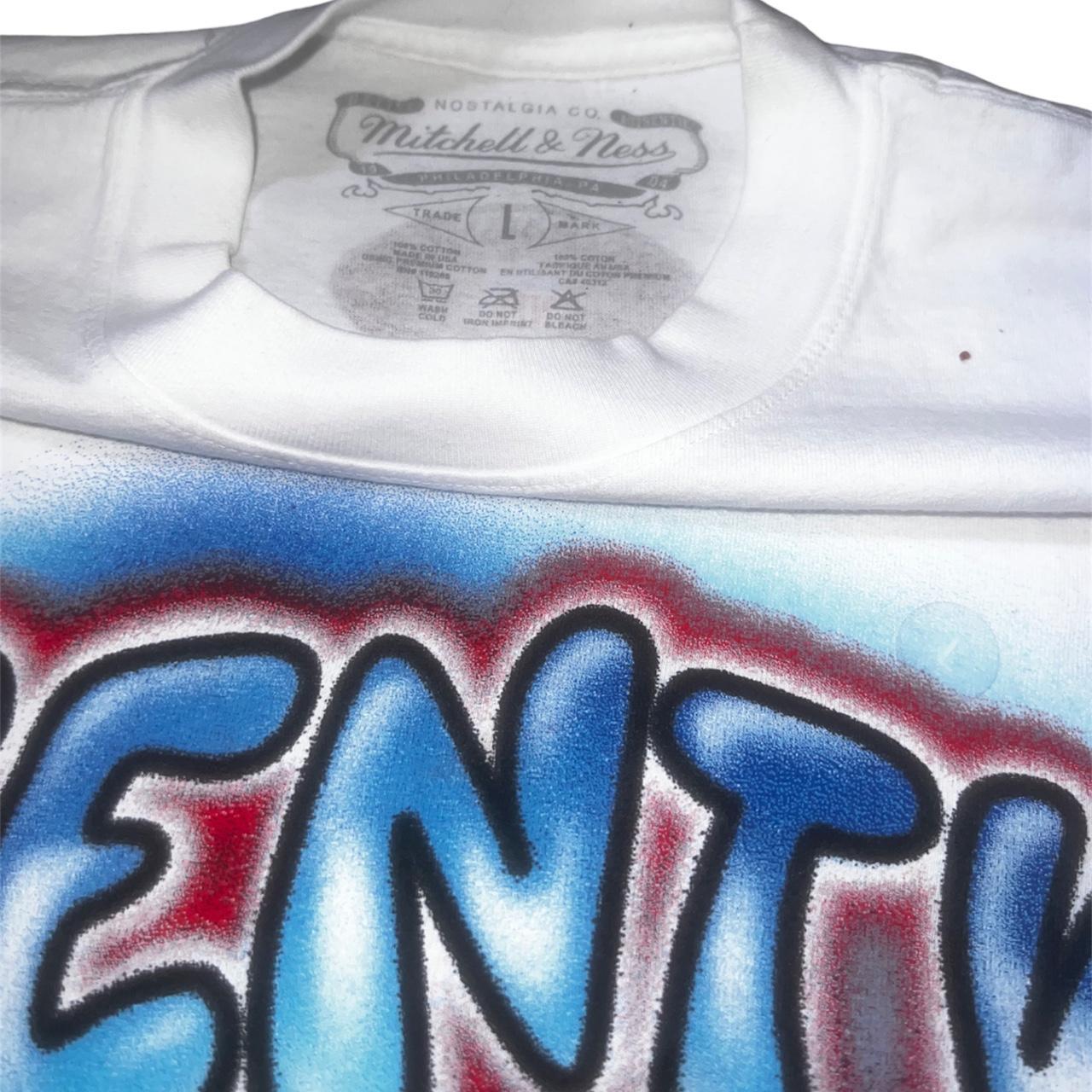 Mitchell & Ness Men's x Fenty NFL Super Bowl Airbrush T-Shirt in White - Size Small