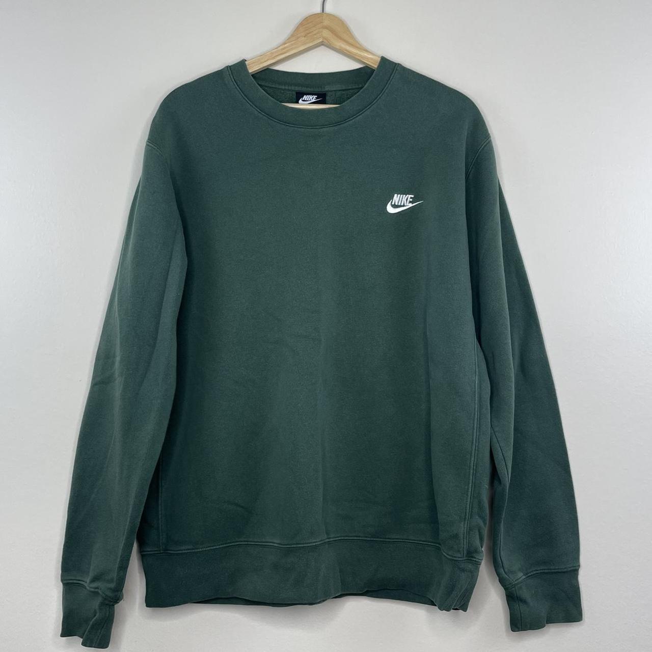 Nike Men's Green Sweatshirt | Depop