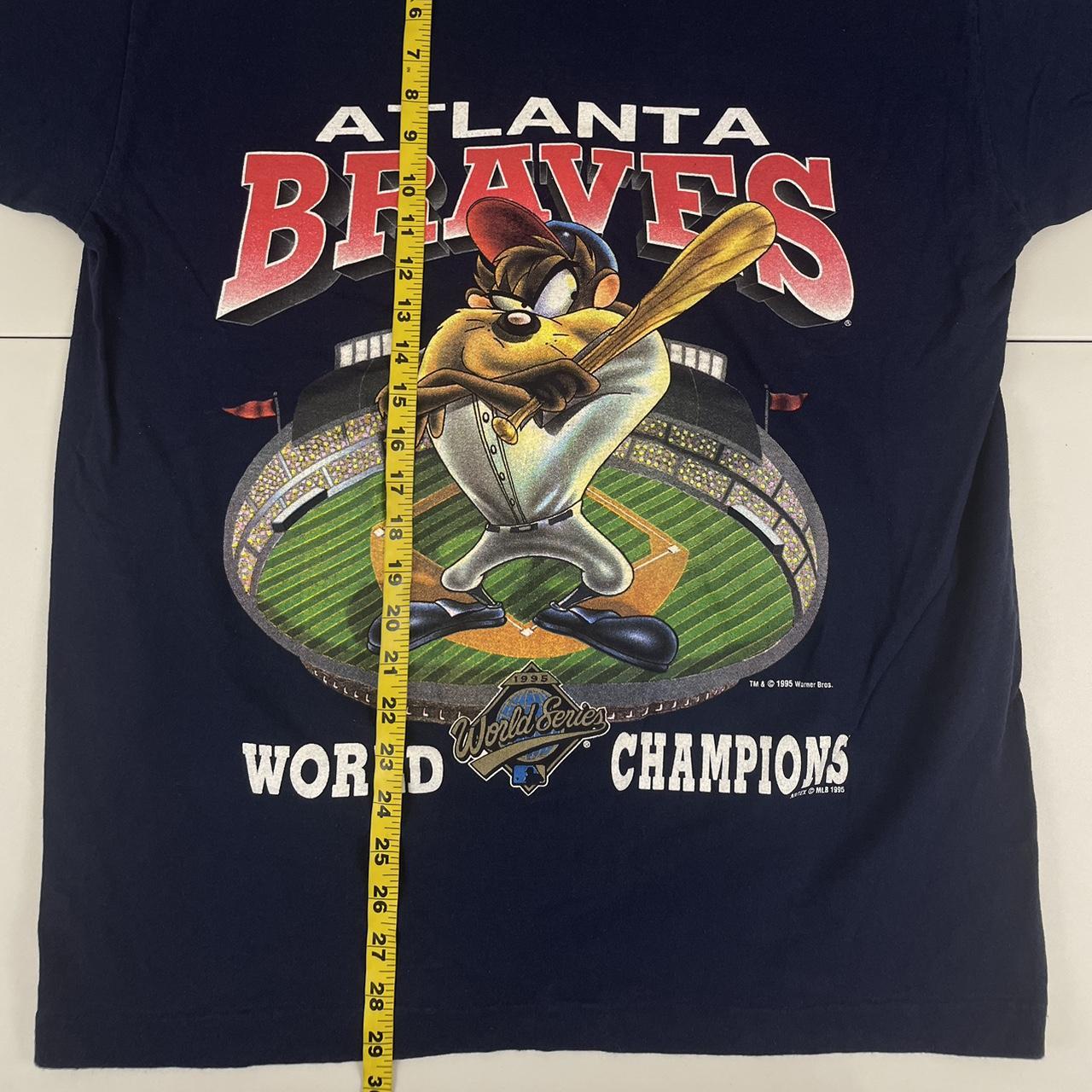 Vintage Atlanta Braves 1995 Champions World Series - Depop