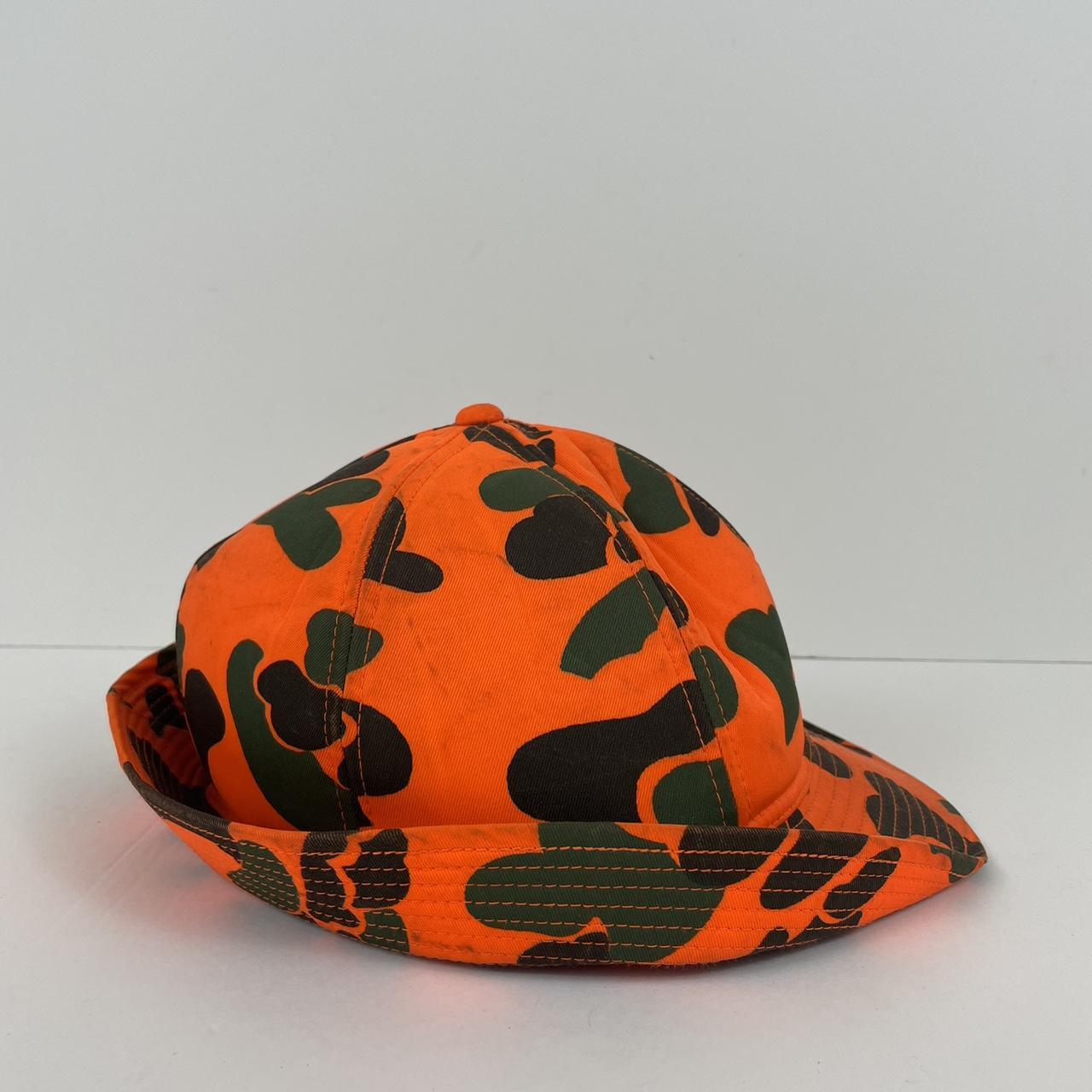 Blaze Orange Camouflage Hunting Cap Size Xl Item - Depop