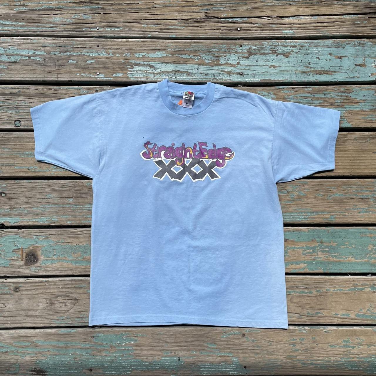 American Vintage Men's Blue T-shirt | Depop