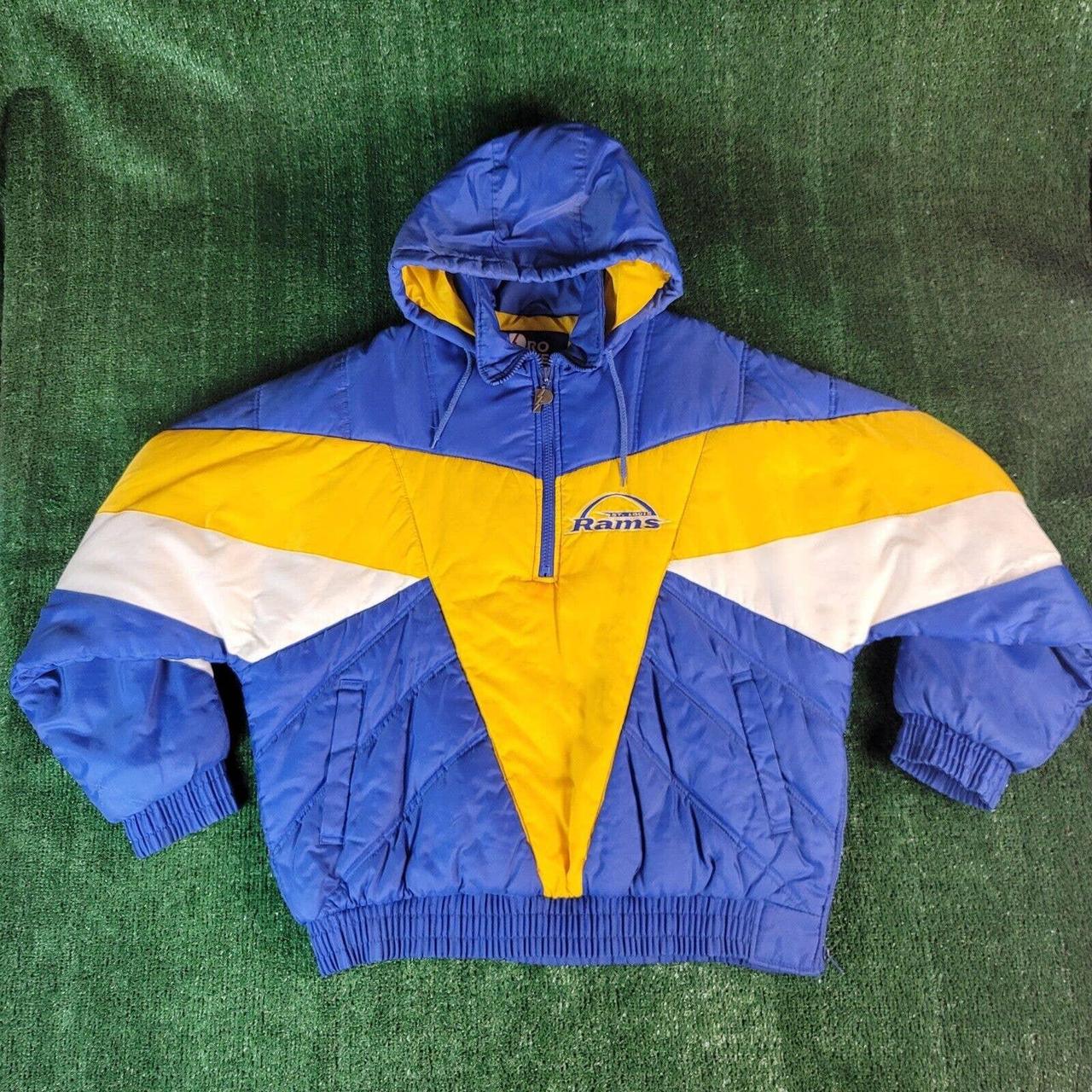 Vintage 90's St. Louis Rams Football Hoodie Size - Depop