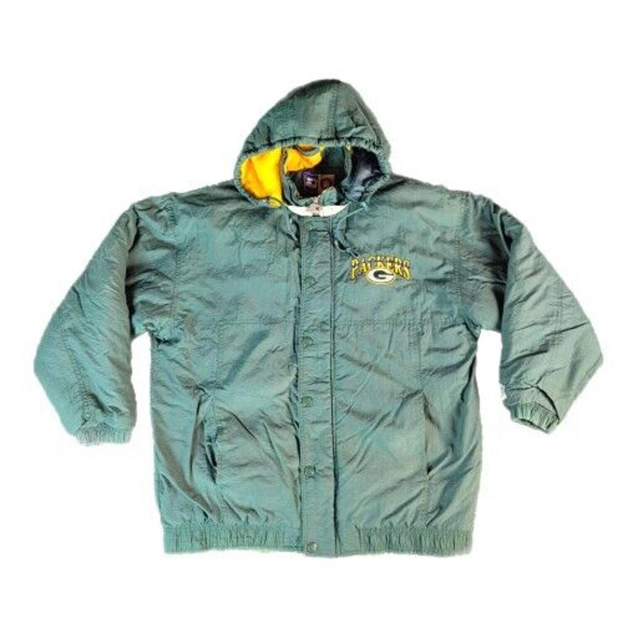 Green Bay packers puffer jacket NFL with removable - Depop