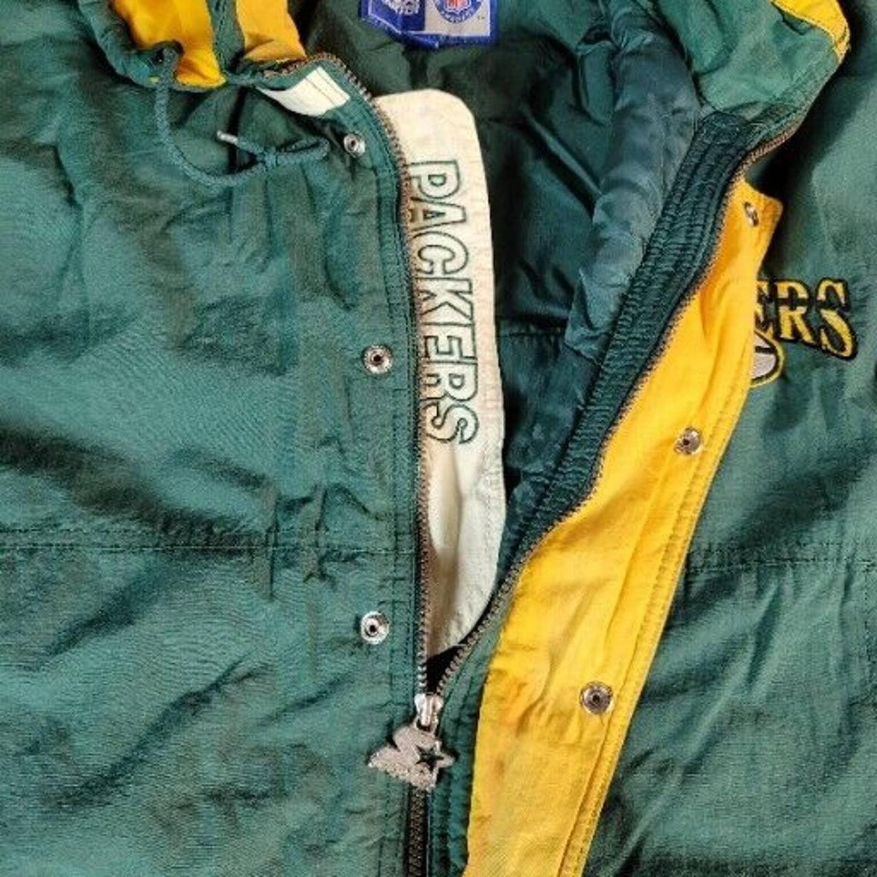 Vintage Green Bay Packers leather jacket Was my - Depop