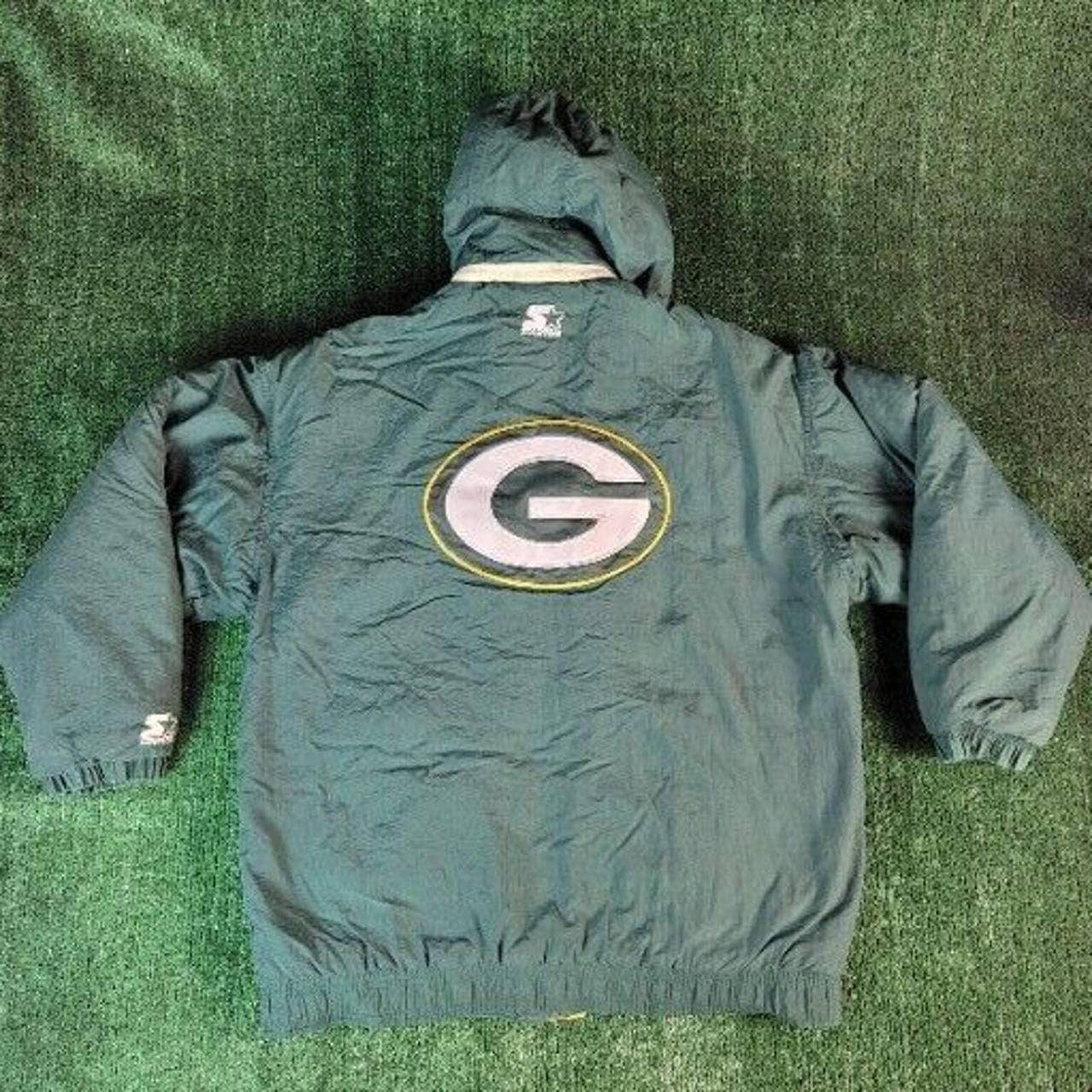 Green Bay packers puffer jacket NFL with removable - Depop