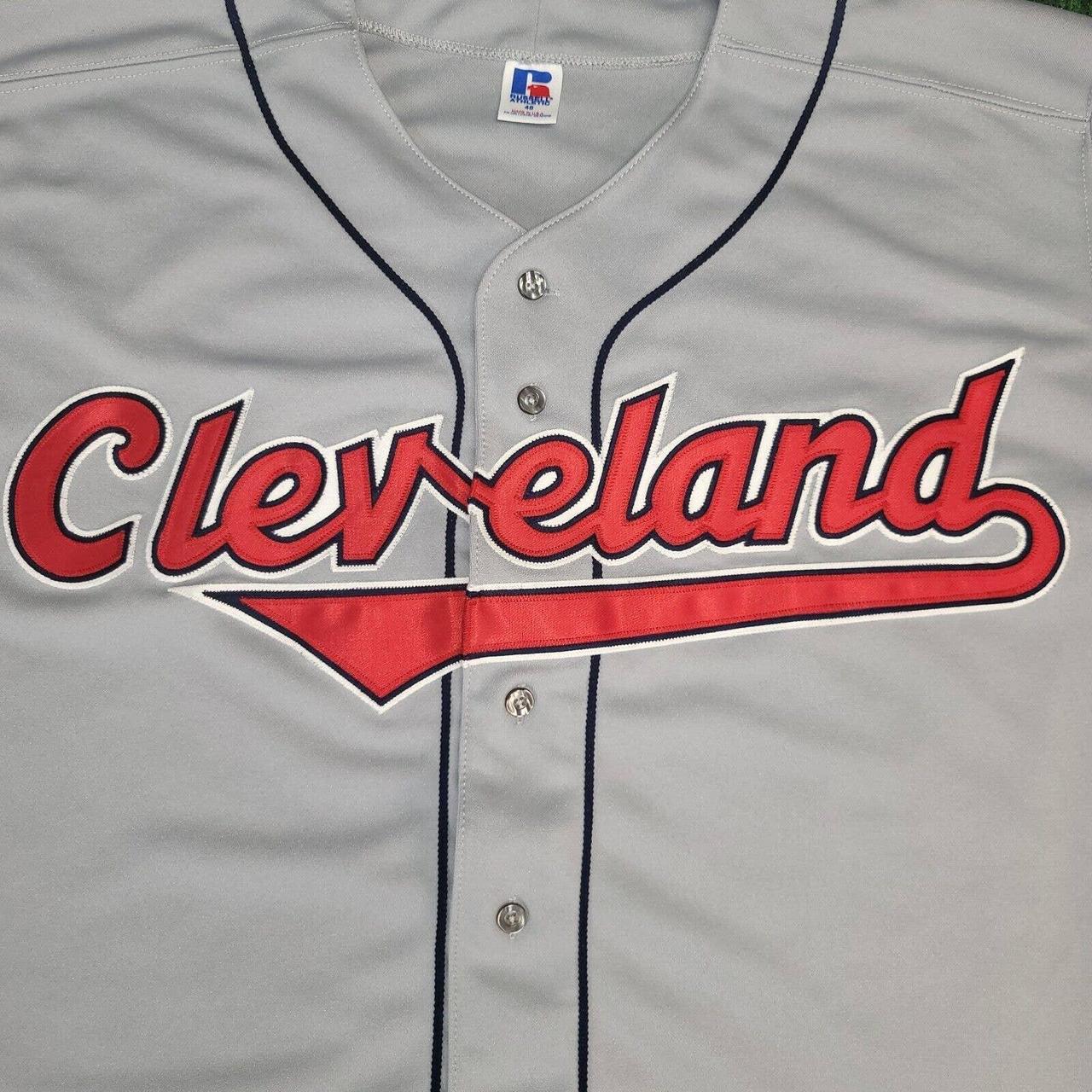 Vintage Russell Athletic Cleveland Indians 8 Button Down 