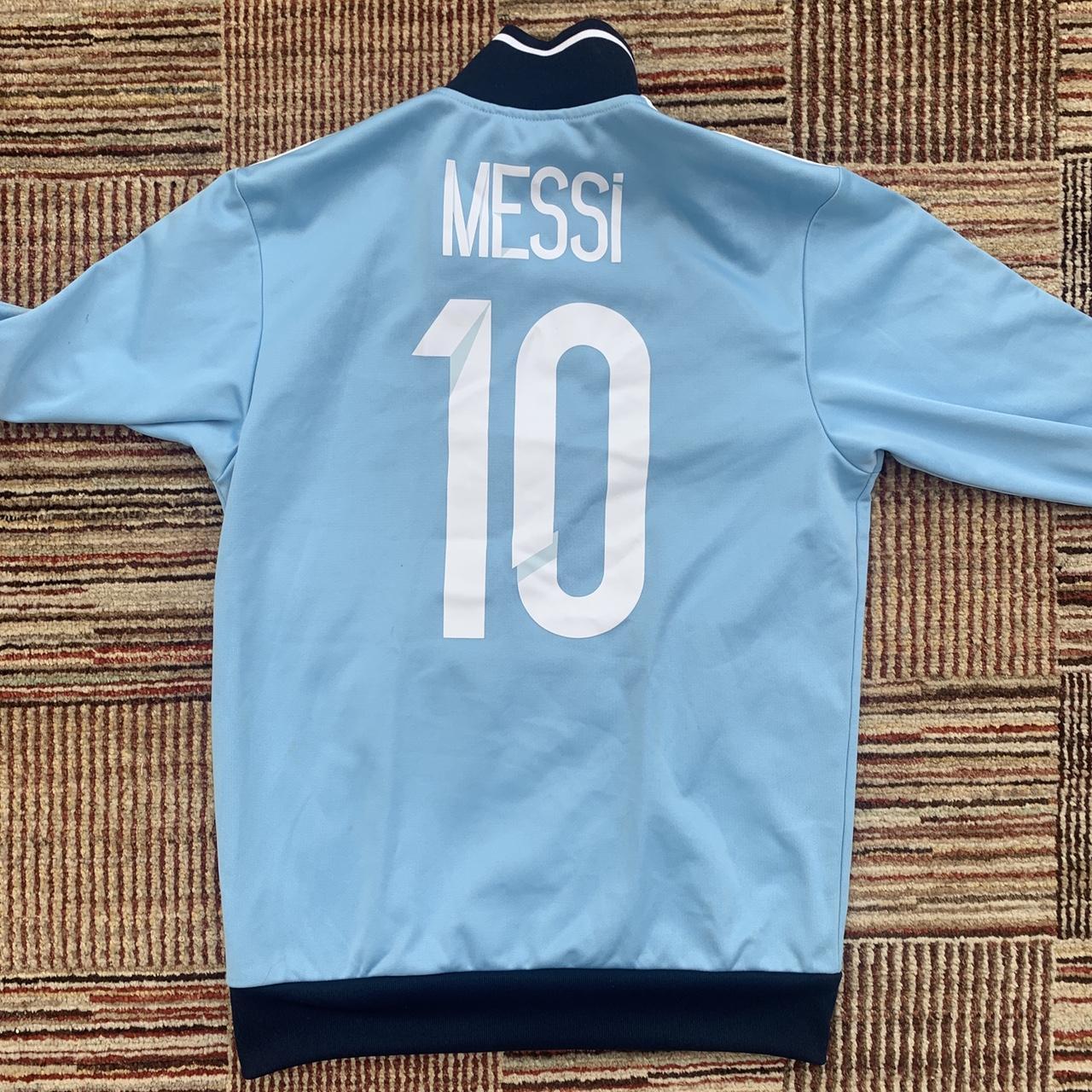 ADIDAS ARGENTINA MESSI TRACKSUIT JACKET SIZE... - Depop