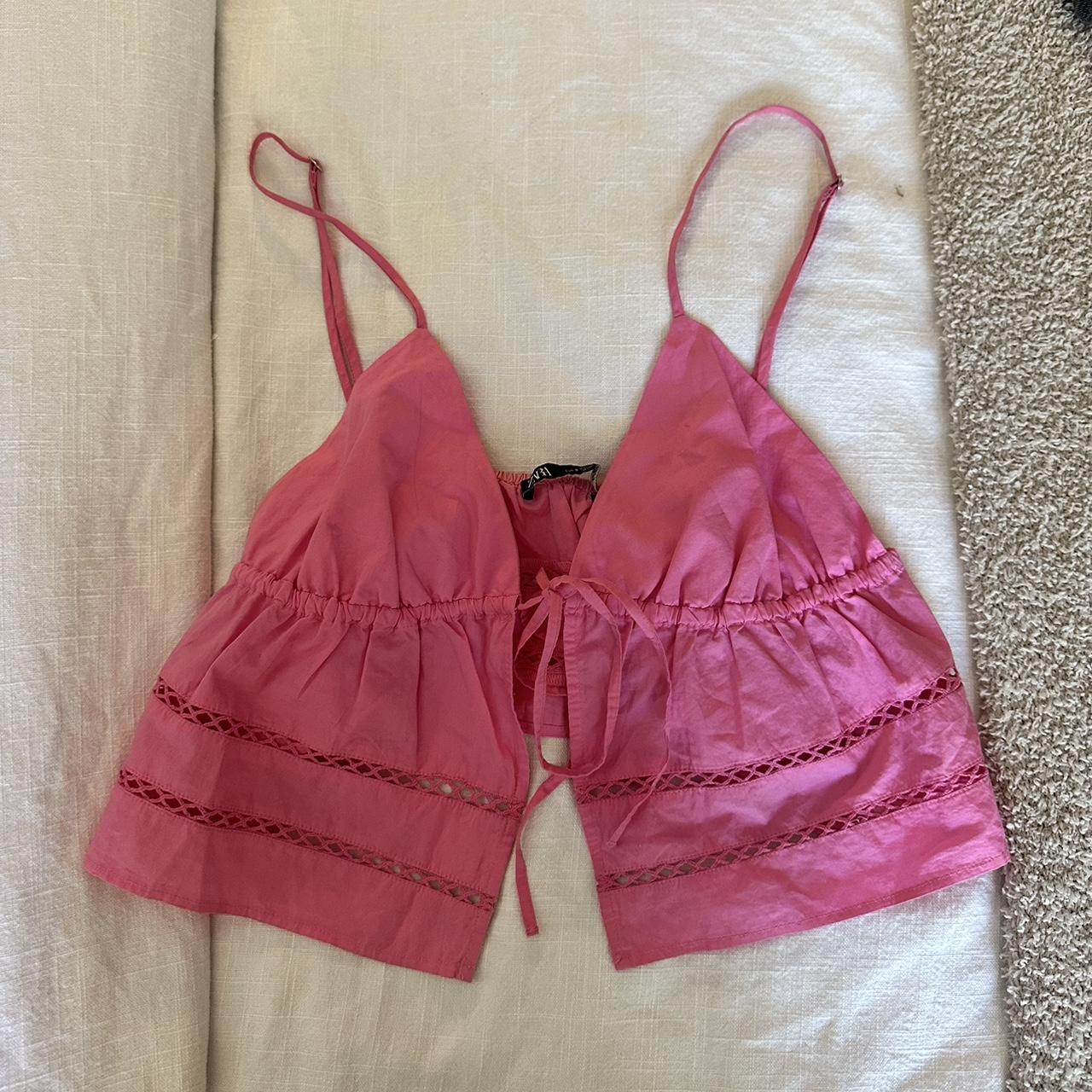 cute pink zara tank! in great condition Depop
