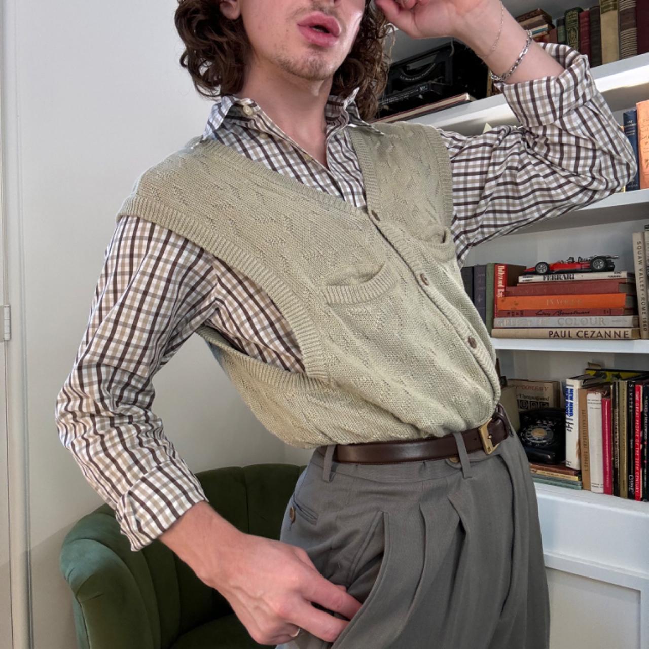 トップス 80s Giorgio Armani cashmere vest jacket 1980s Giorgio Armani cashmere vest jacket